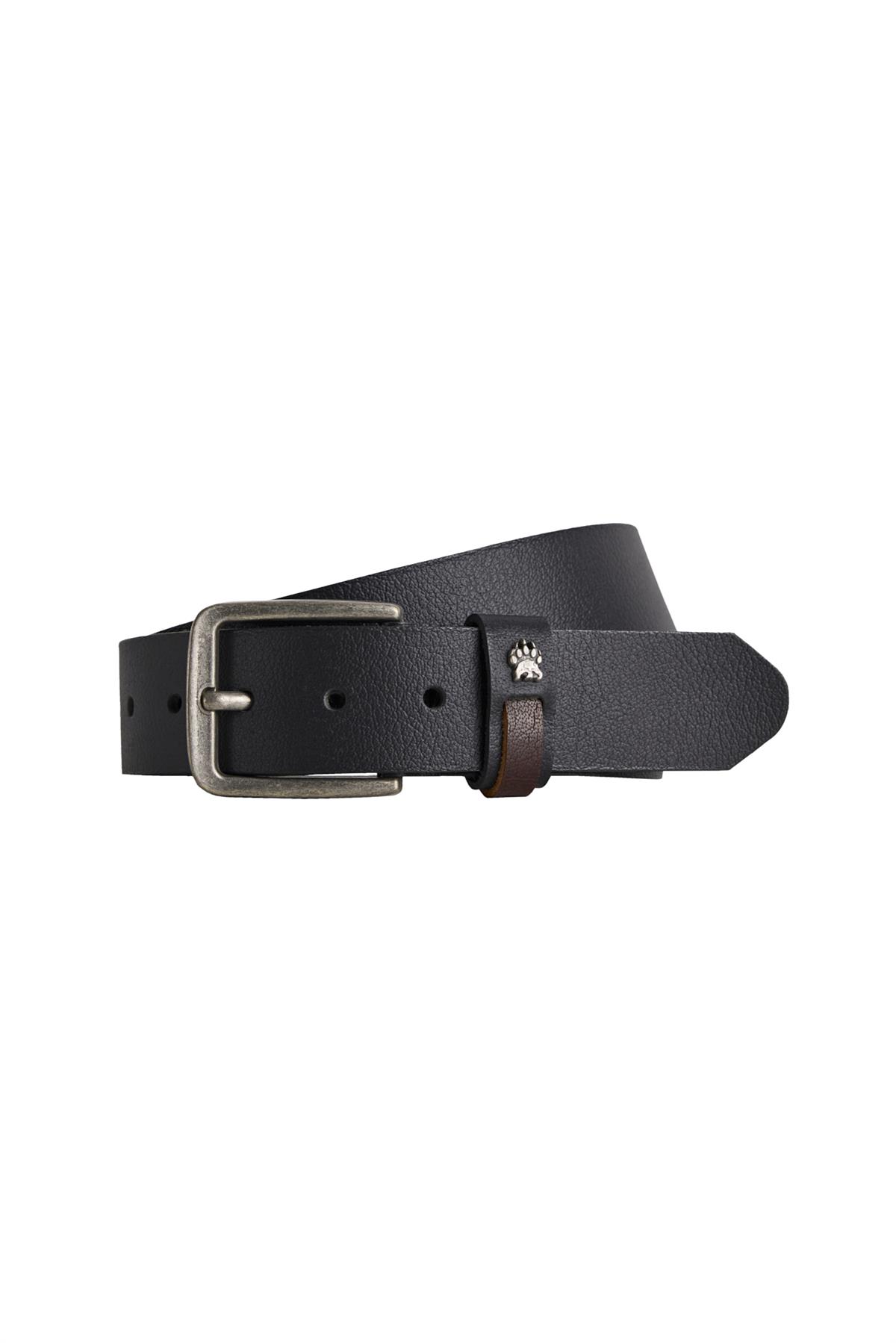 Claw Print Black Mens Belt