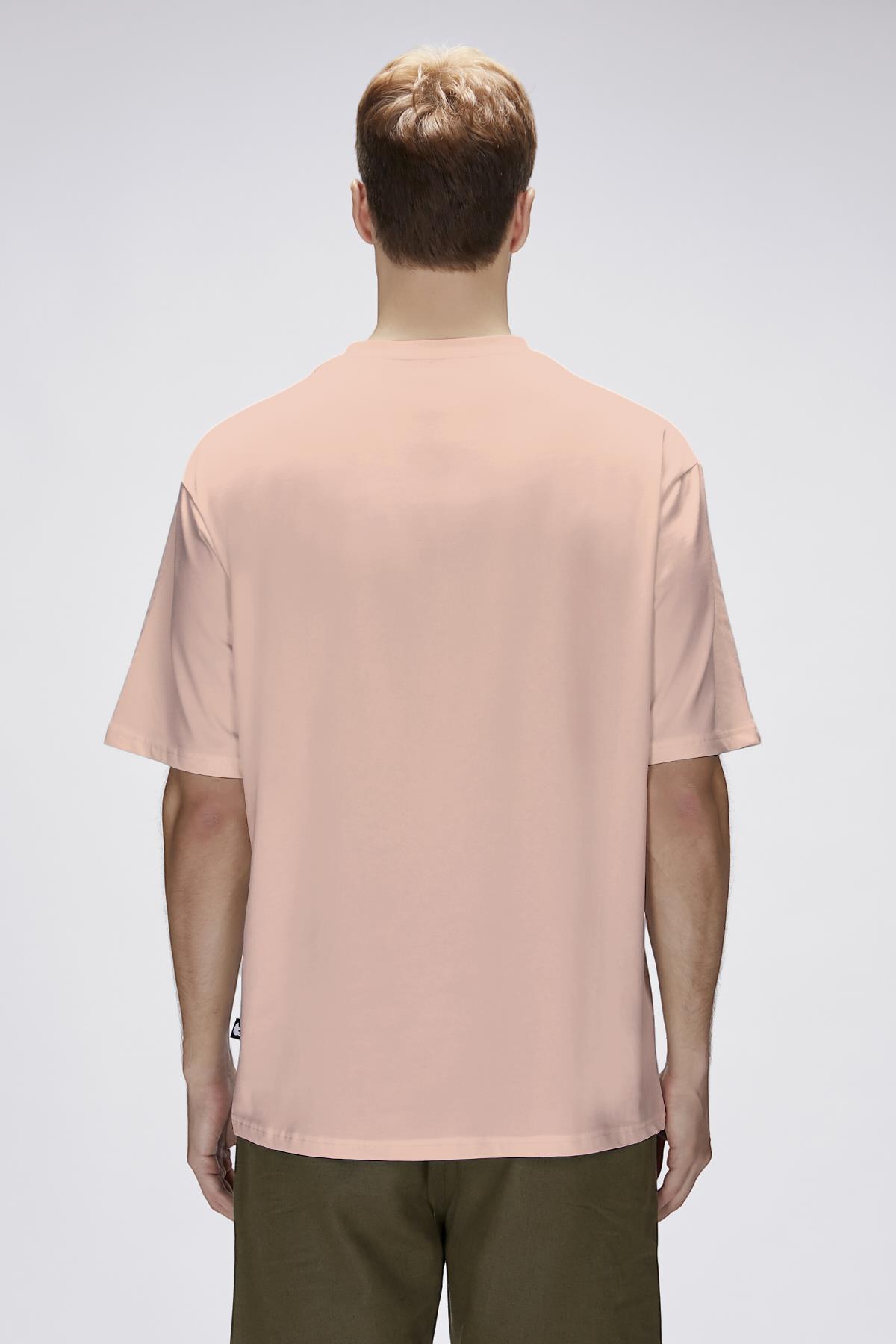 Collis Mellow Peach Mens Printed T-Shirt