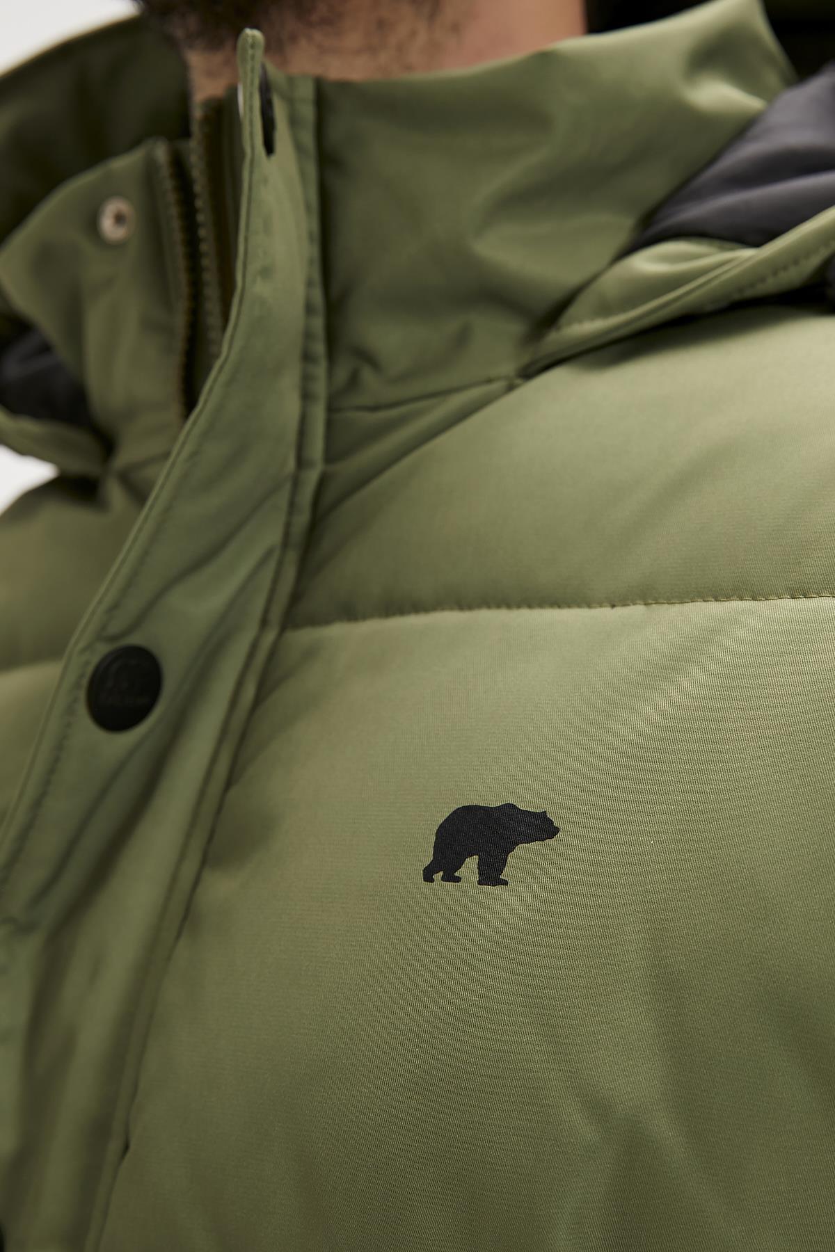 Colonel Puffer Thyme Yeşil Erkek Kapüşonlu Mont