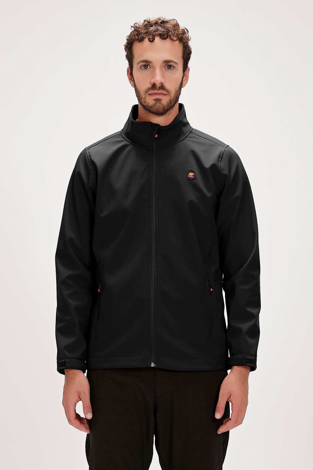 Conch Black Mens Softshell Jacket