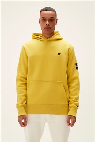 Cordless Hoodie Cider Sarı Kapüşonlu Erkek Sweatshirt