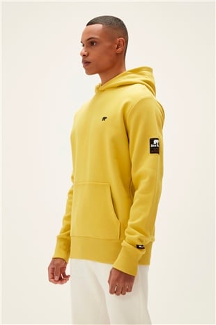 Cordless Hoodie Cider Sarı Kapüşonlu Erkek Sweatshirt