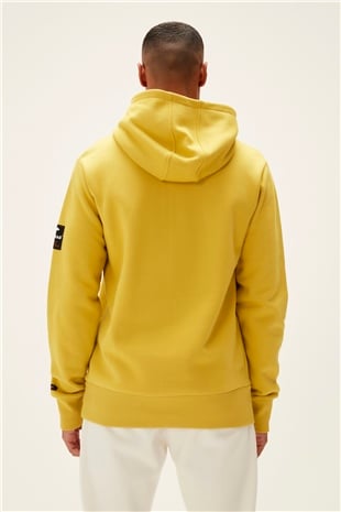 Cordless Hoodie Cider Sarı Kapüşonlu Erkek Sweatshirt