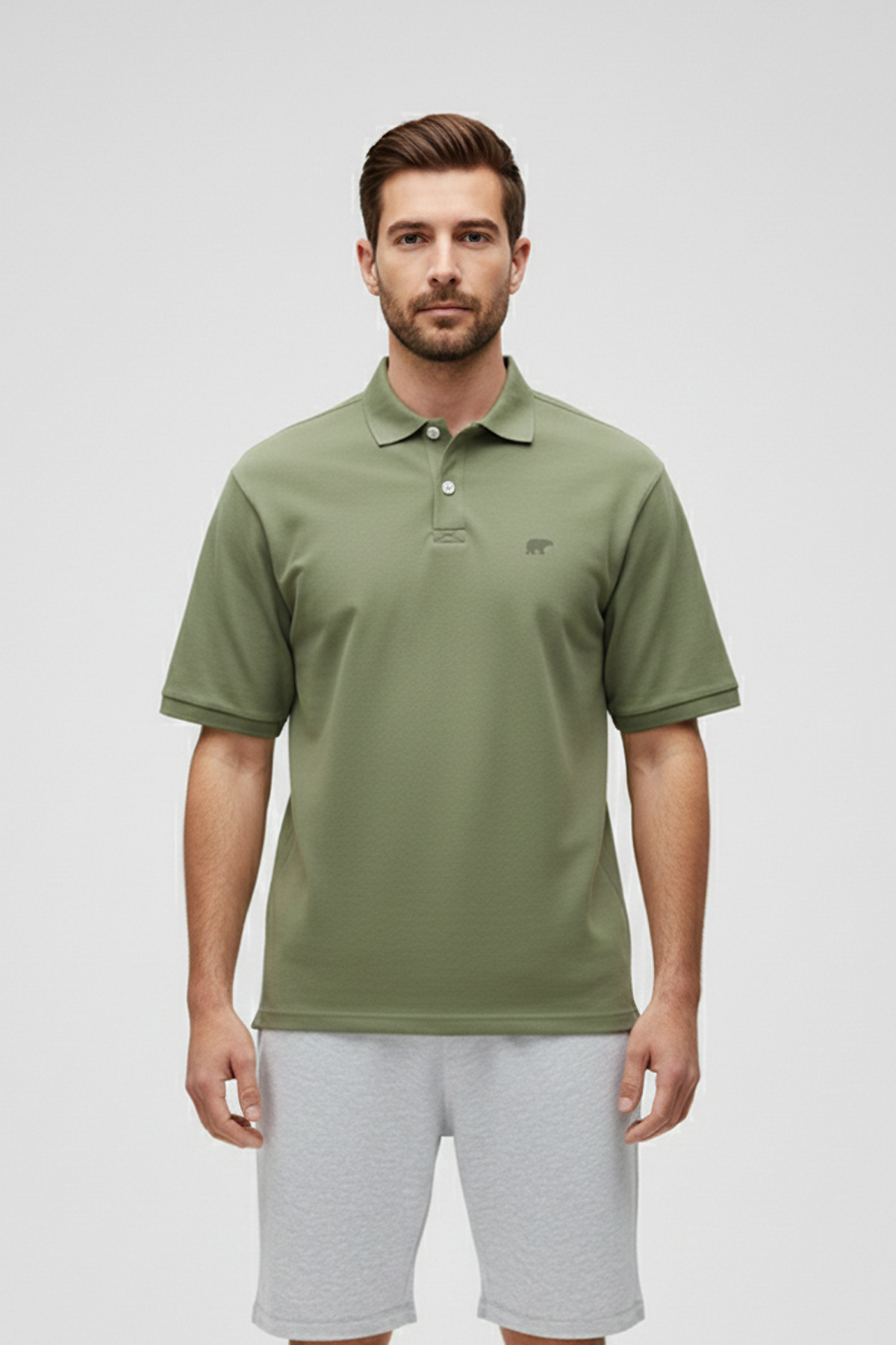 City Walker Soluk Yeşil Polo Yaka Erkek Tişört