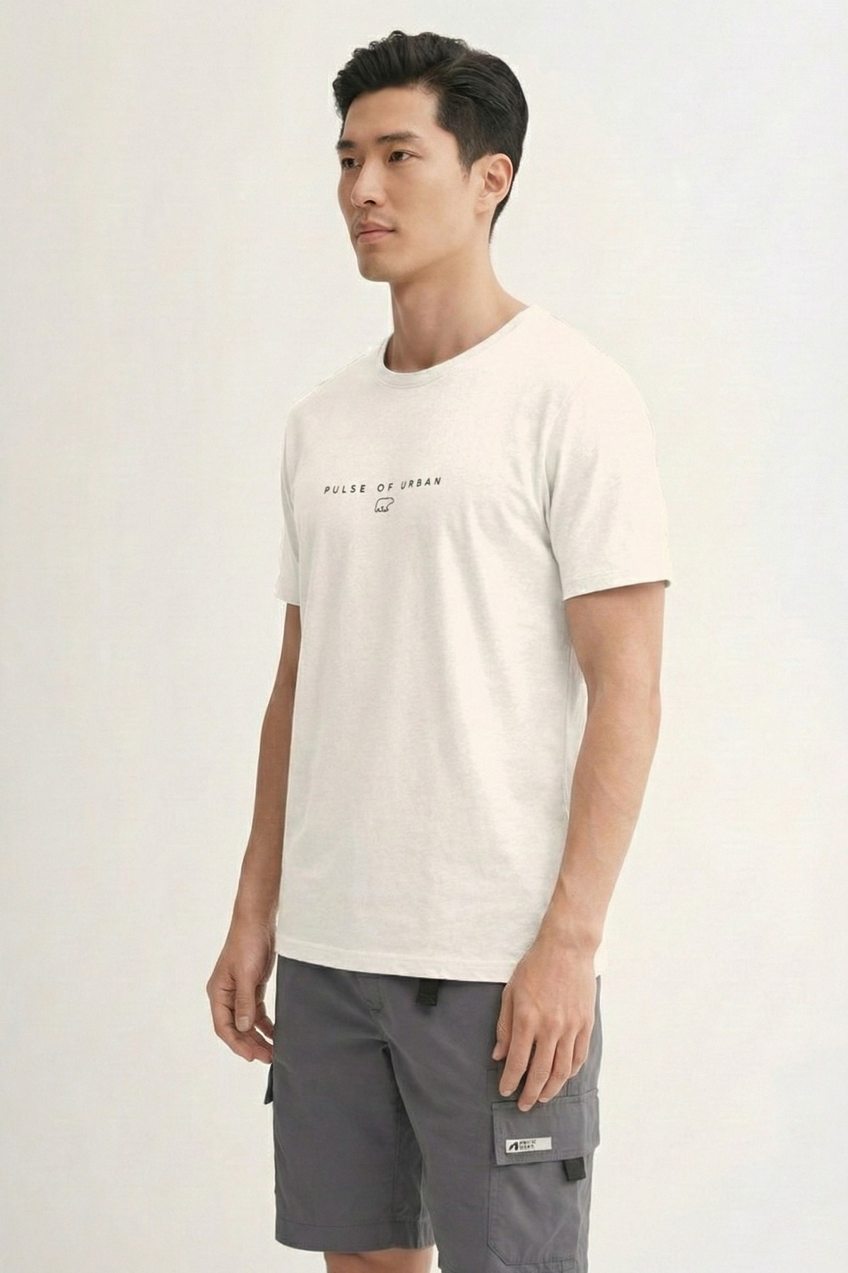 PULSE T-SHIRT PRINTED T-SHIRT BEYAZ  MAN T-SHIRT PULSE T-SHIRTPULSE T-SHIRT