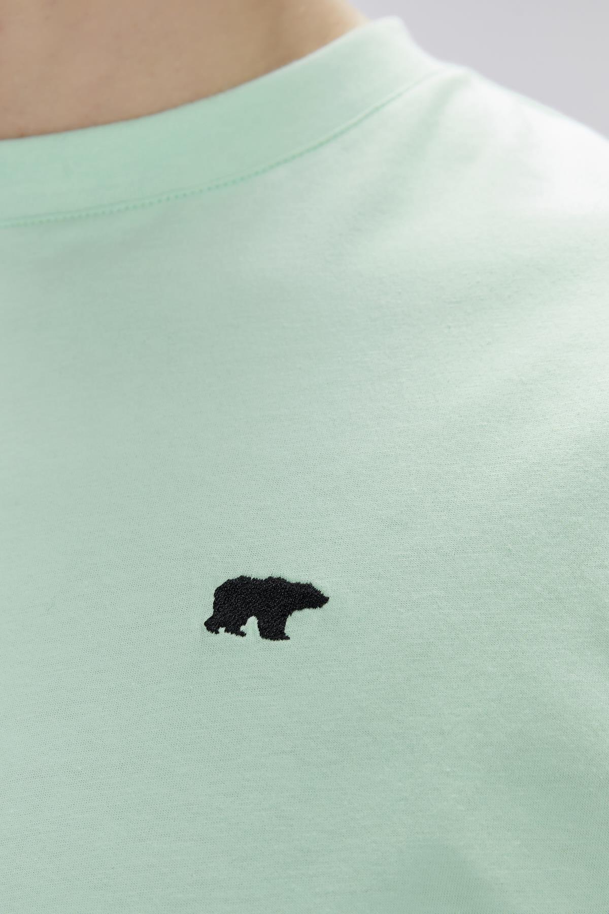 Damon Yeşil Erkek Oversize Tişört