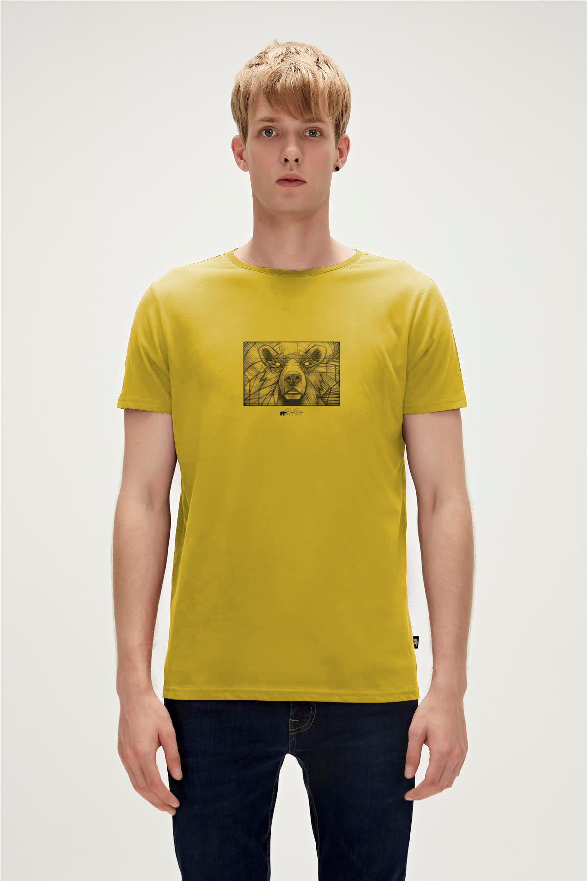 WALL BEAR T-SHIRT PRINTED T-SHIRT SARI  MAN T-SHIRT WALL BEAR T-SHIRTWALL BEAR T-SHIRT