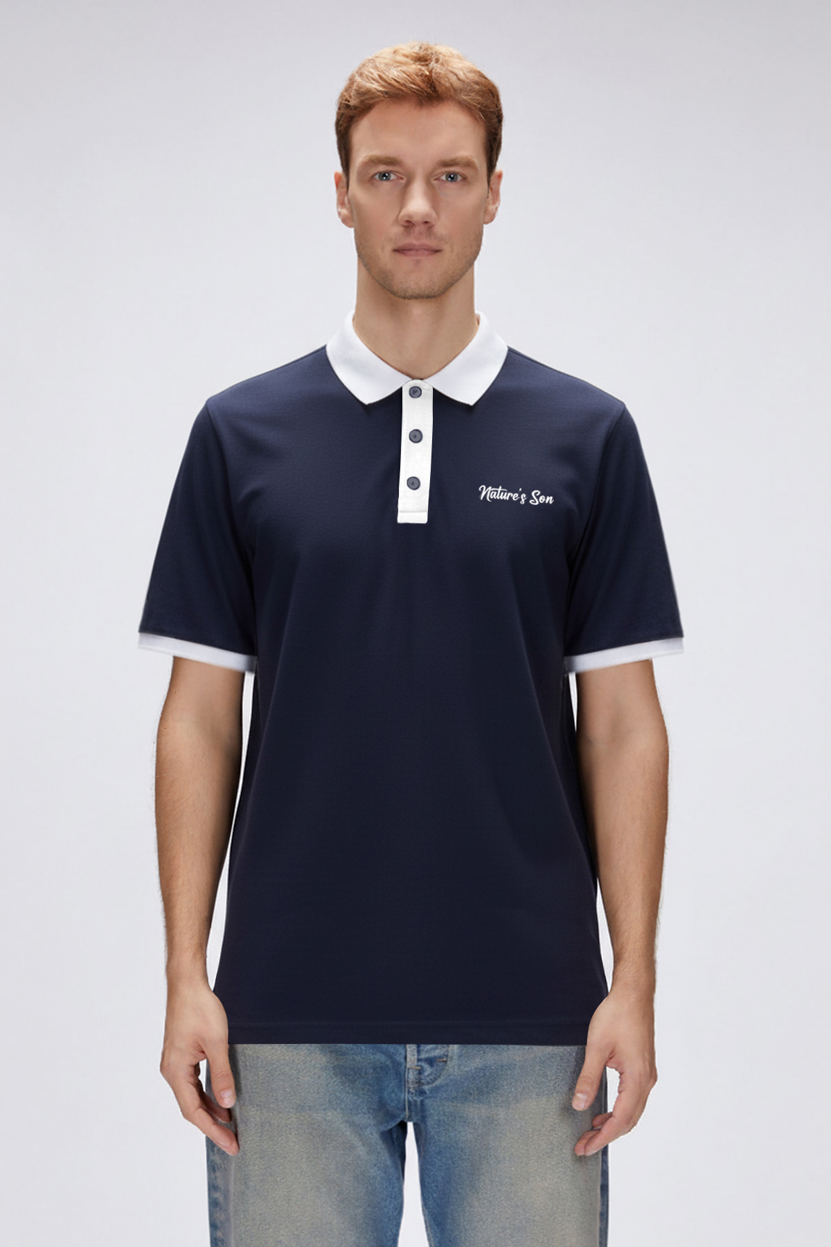 AWAKE POLO NECK T-SHIRT PRINTED POLO LACİVERT  MAN T-SHIRT AWAKE POLO NECK T-SHIRTAWAKE POLO NECK T-SHIRT