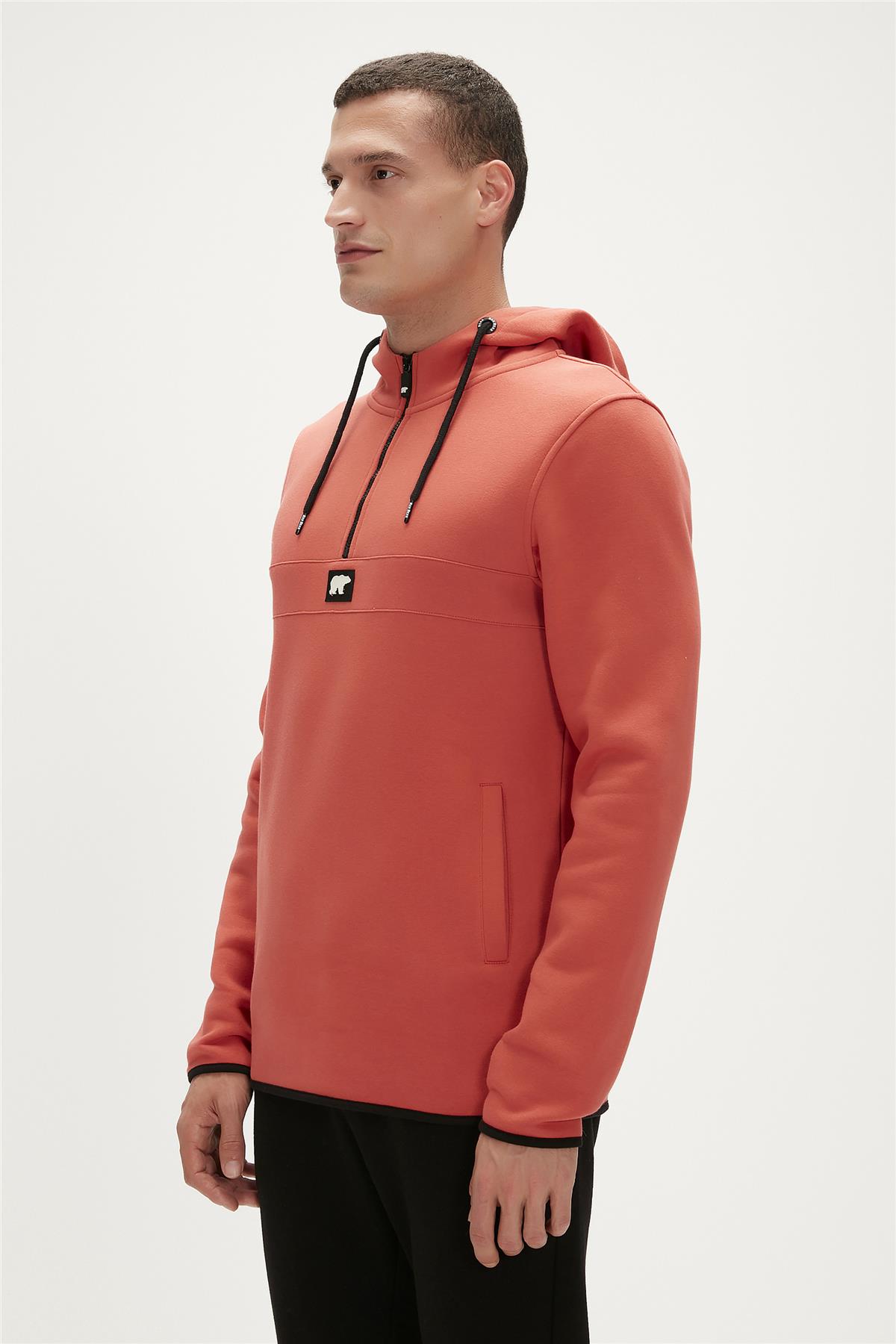 Defence Ginger Mens Half-Zip Hoodie