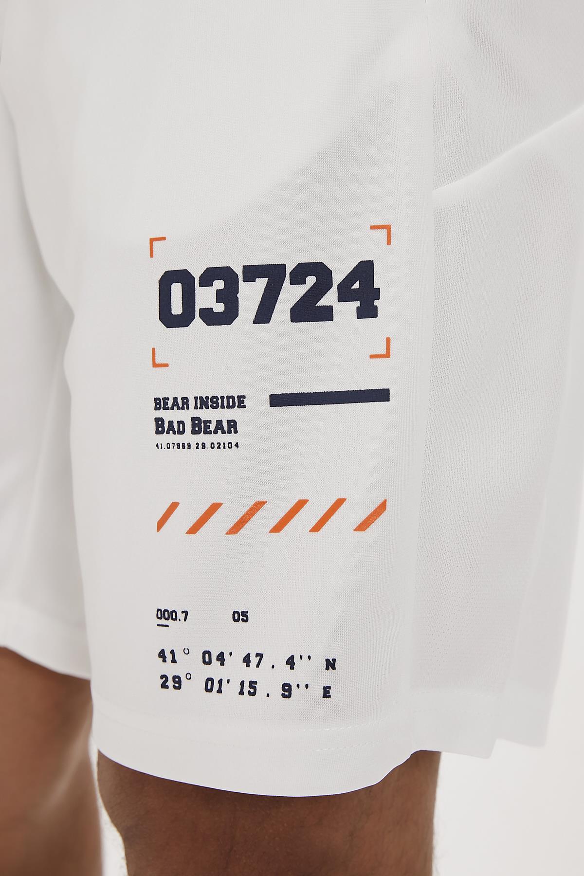 Diego Beyaz Erkek Şort