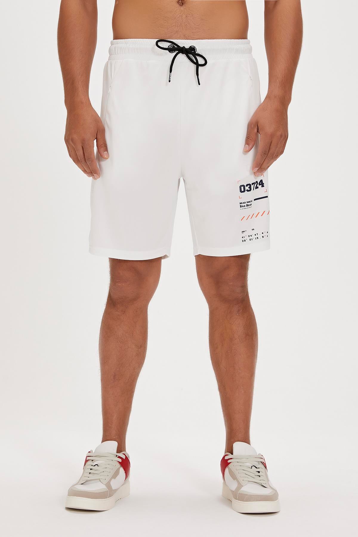 Diego Beyaz Erkek Şort