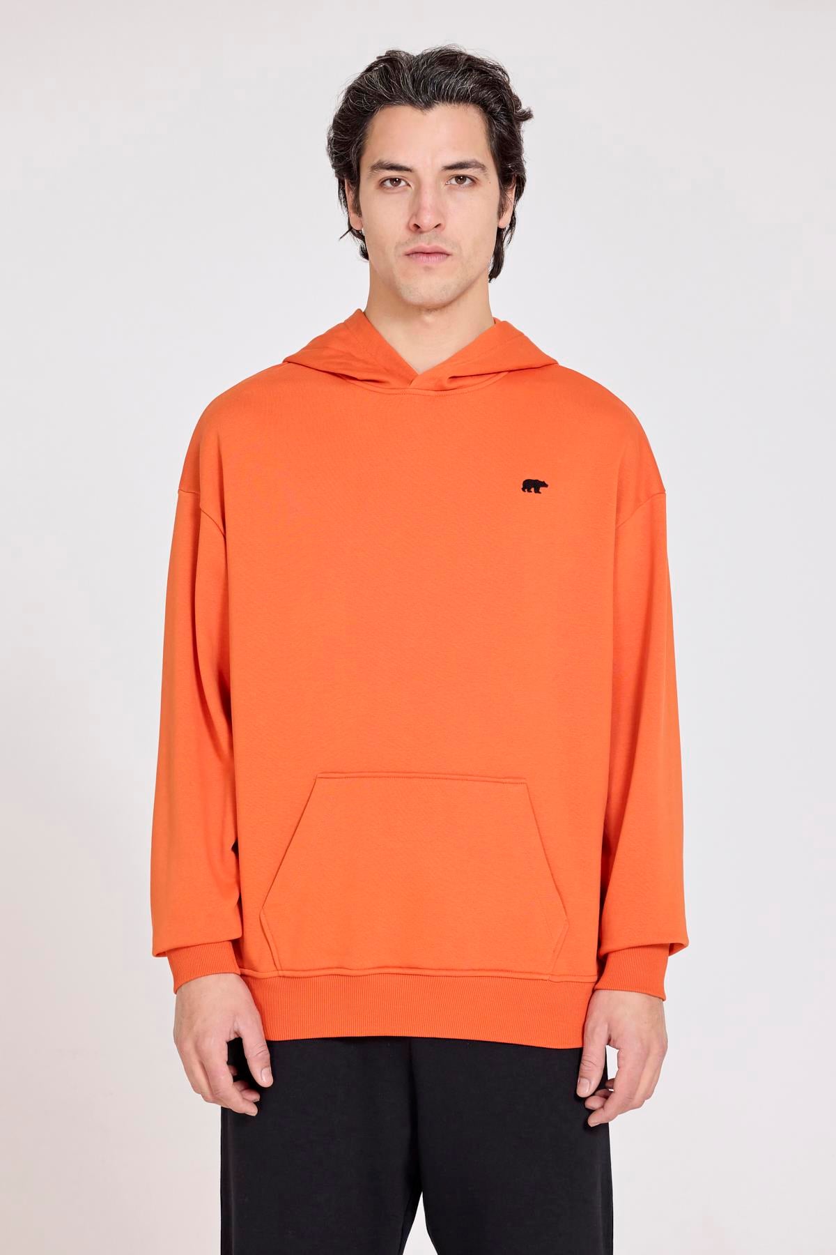 Drake Orange Mens Oversize Hoodie