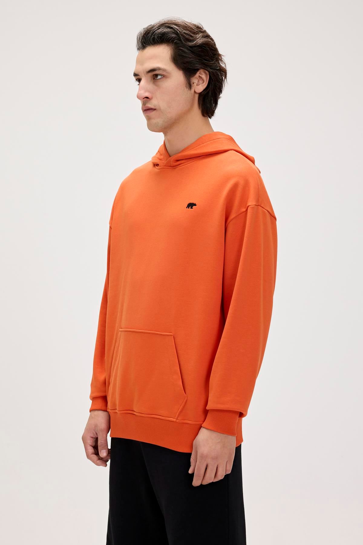Drake Orange Mens Oversize Hoodie