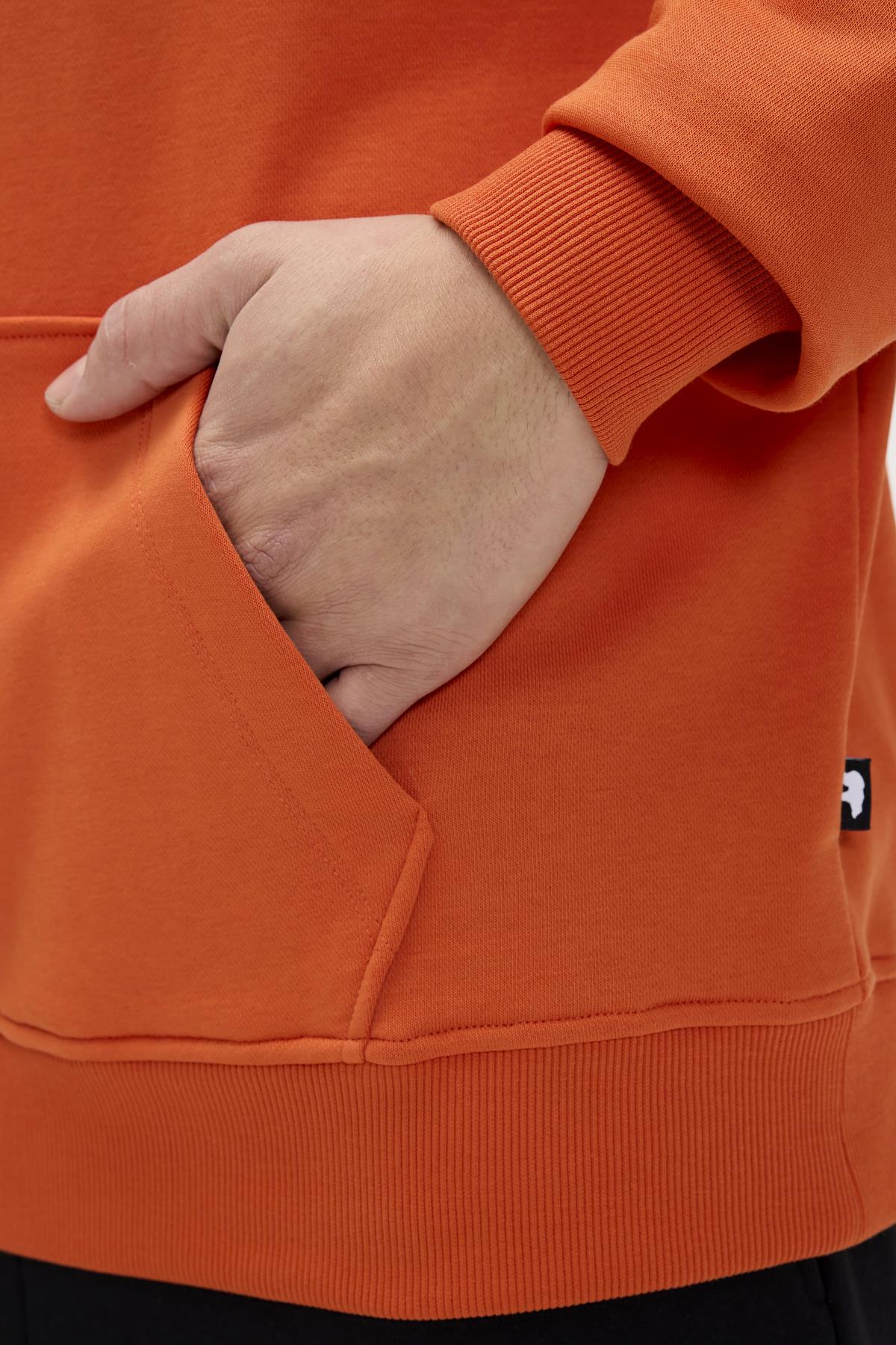 Drake Orange Mens Oversize Hoodie