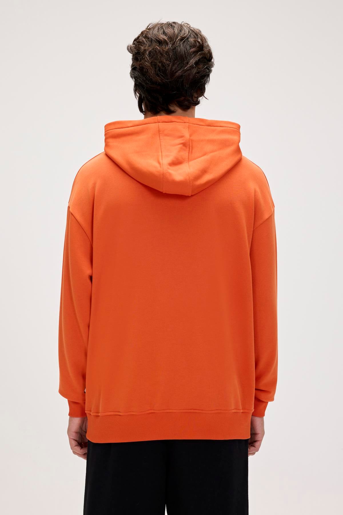 Drake Orange Mens Oversize Hoodie