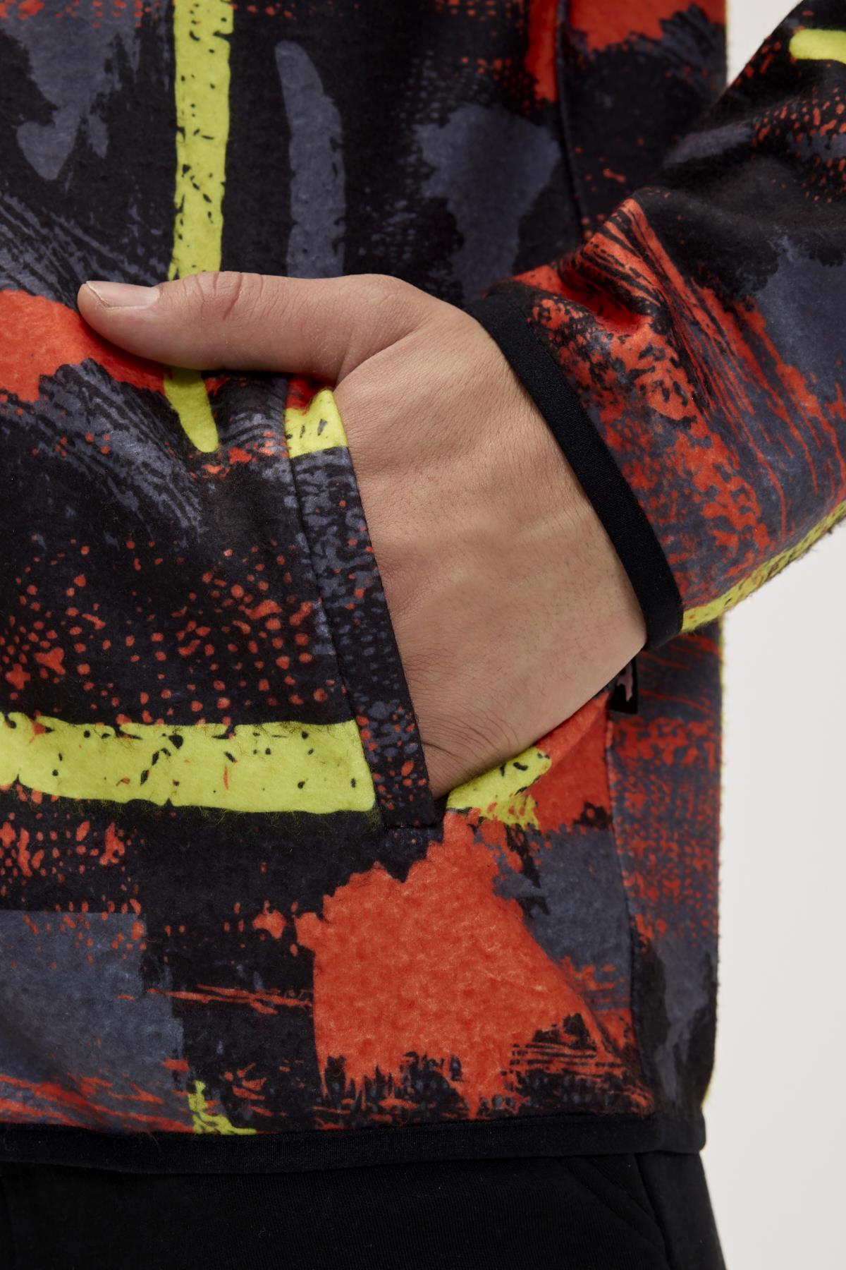 Drew Siyah Erkek Polar Sweatshirt