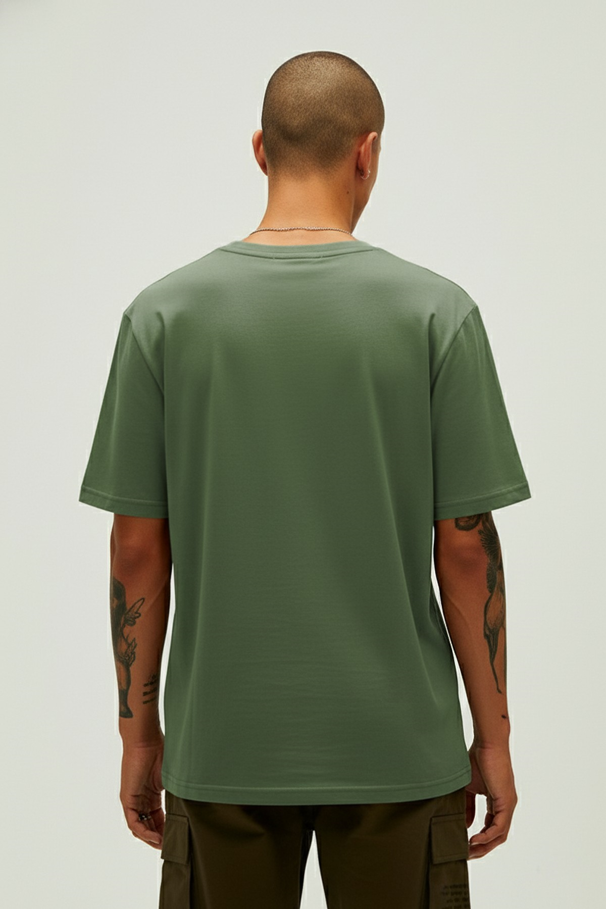 ROUTINE BASIC T-SHIRT BASIC T-SHIRT HAKİ  MAN T-SHIRT ROUTINE BASIC T-SHIRTROUTINE BASIC T-SHIRT