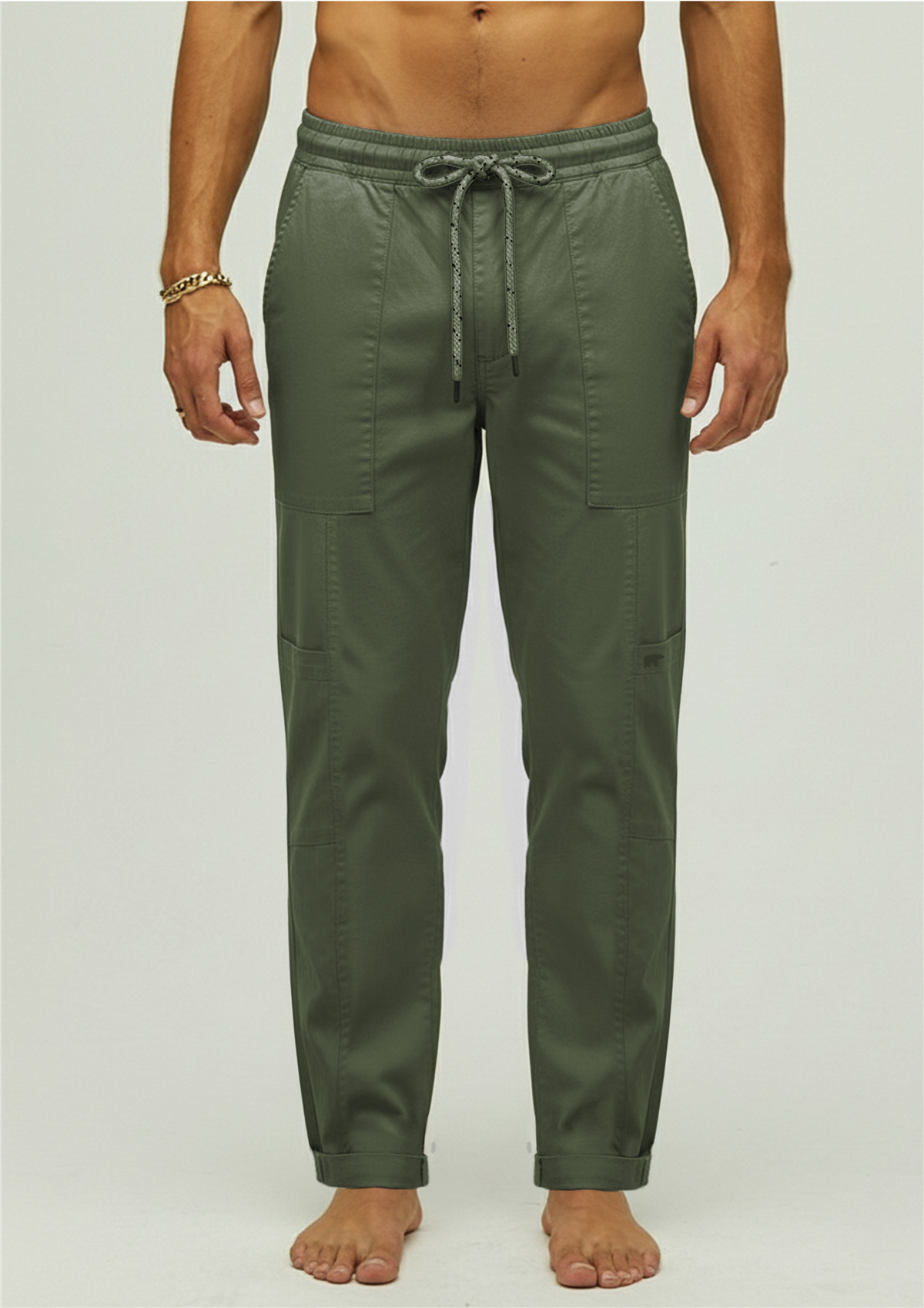 Vouvant Pant Haki Kargo Cepli Erkek Pantolon