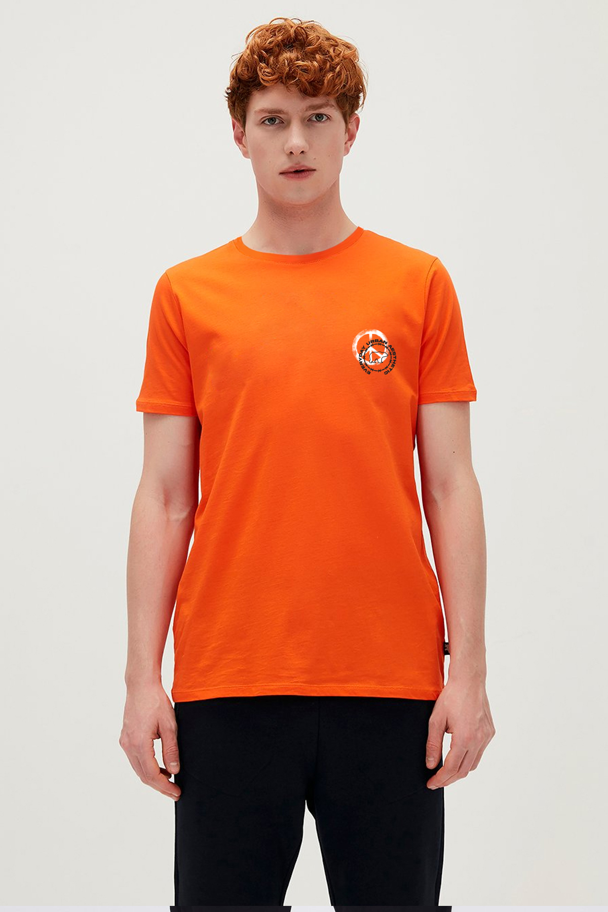 EVERYDAY URBAN T-SHIRT PRINTED T-SHIRT TURUNCU  MAN T-SHIRT EVERYDAY URBAN T-SHIRTEVERYDAY URBAN T-SHIRT