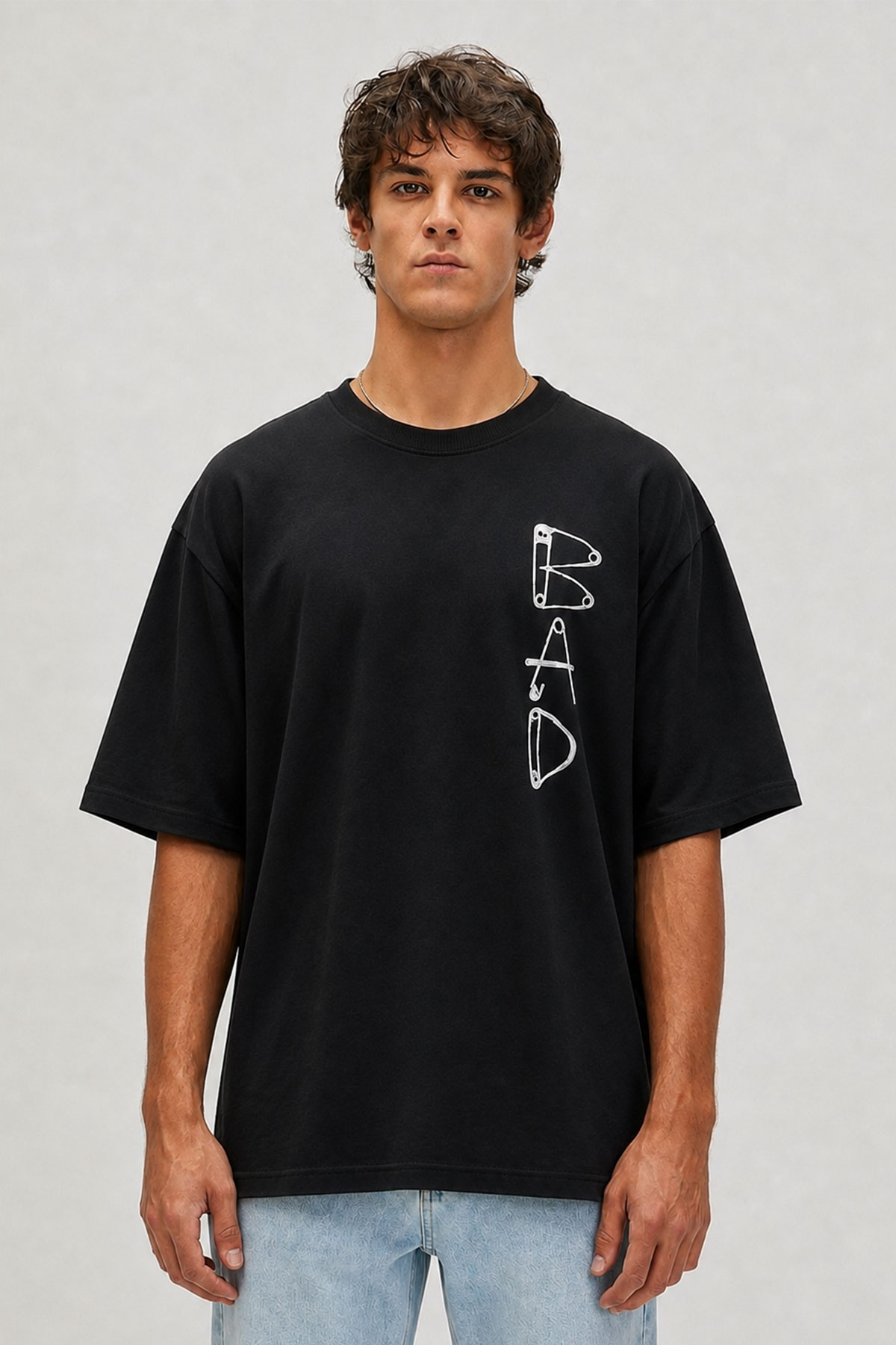 SHARPER T-SHIRT OS BASIC T-SHIRT SİYAH DÜĞMELİ MAN T-SHIRT SHARPER T-SHIRT OSSHARPER T-SHIRT OS