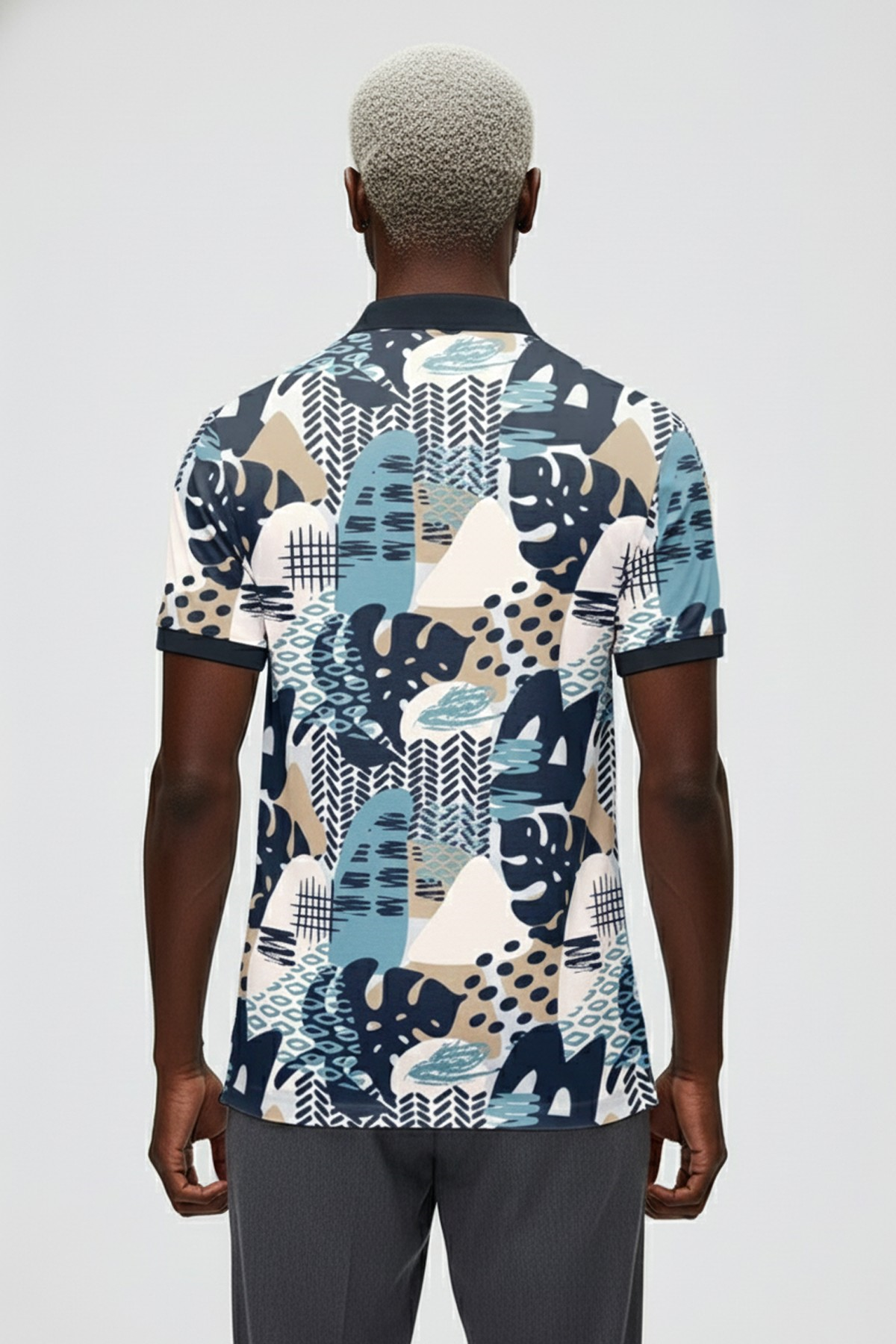 BOTA POLO NECK T-SHIRT PRINTED POLO LACİVERT  MAN T-SHIRT BOTA POLO NECK T-SHIRTBOTA POLO NECK T-SHIRT