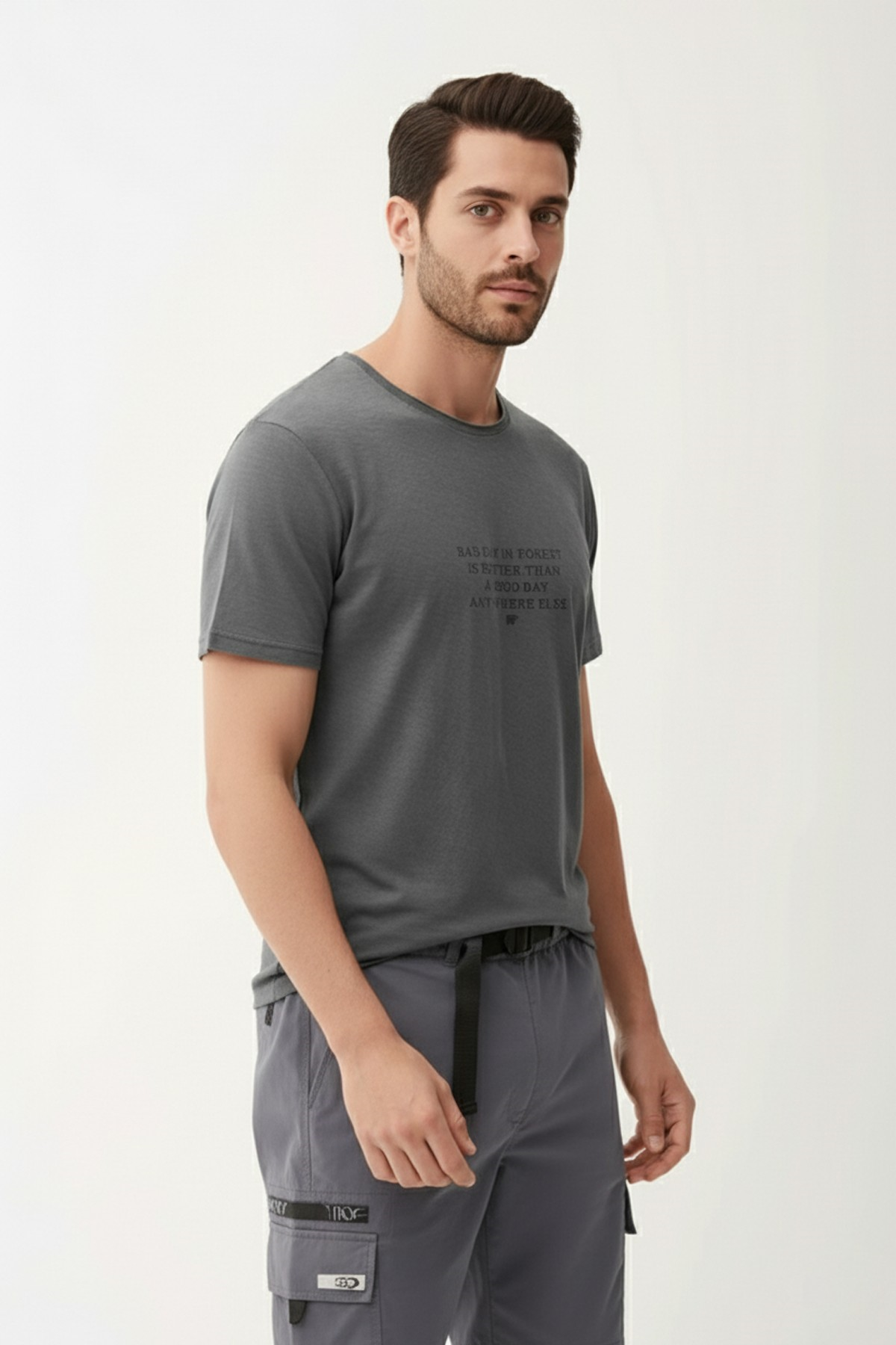 BAD DAY T-SHIRT PRINTED T-SHIRT ANTRASİT  MAN T-SHIRT BAD DAY T-SHIRTBAD DAY T-SHIRT