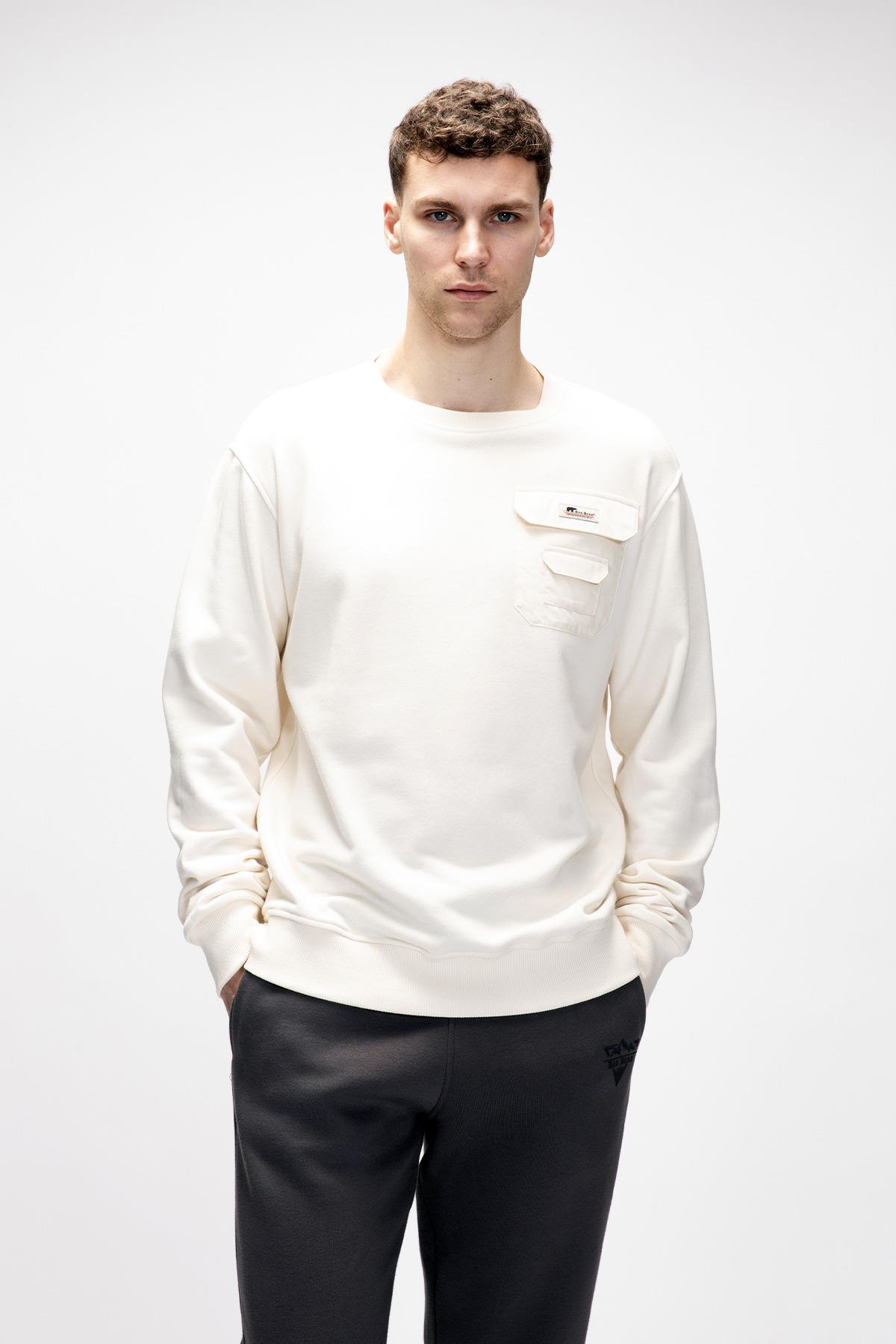 RISE CREWNECK CREWNECK BEYAZ BELİRTİLMEMİŞ MAN SWEATSHIRT RISE CREWNECKRISE CREWNECK