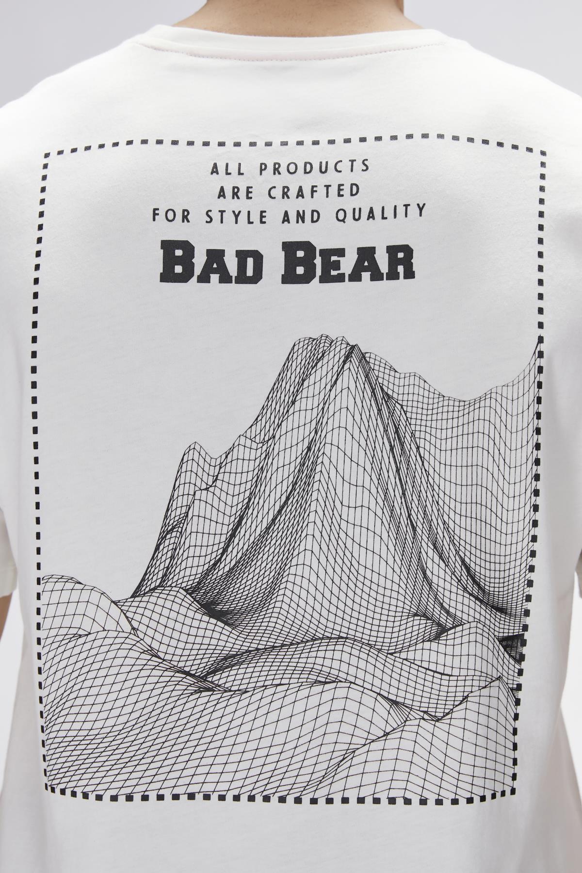 Eddy Beyaz Erkek Baskılı Tişört