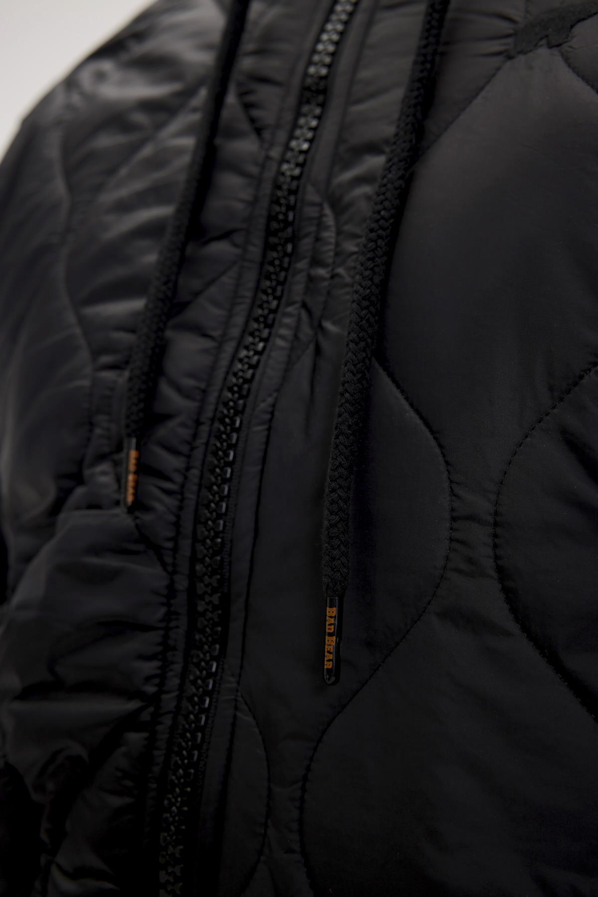 Cyrus Full-Zip Siyah Erkek Kapüşonlu Sweatshirt