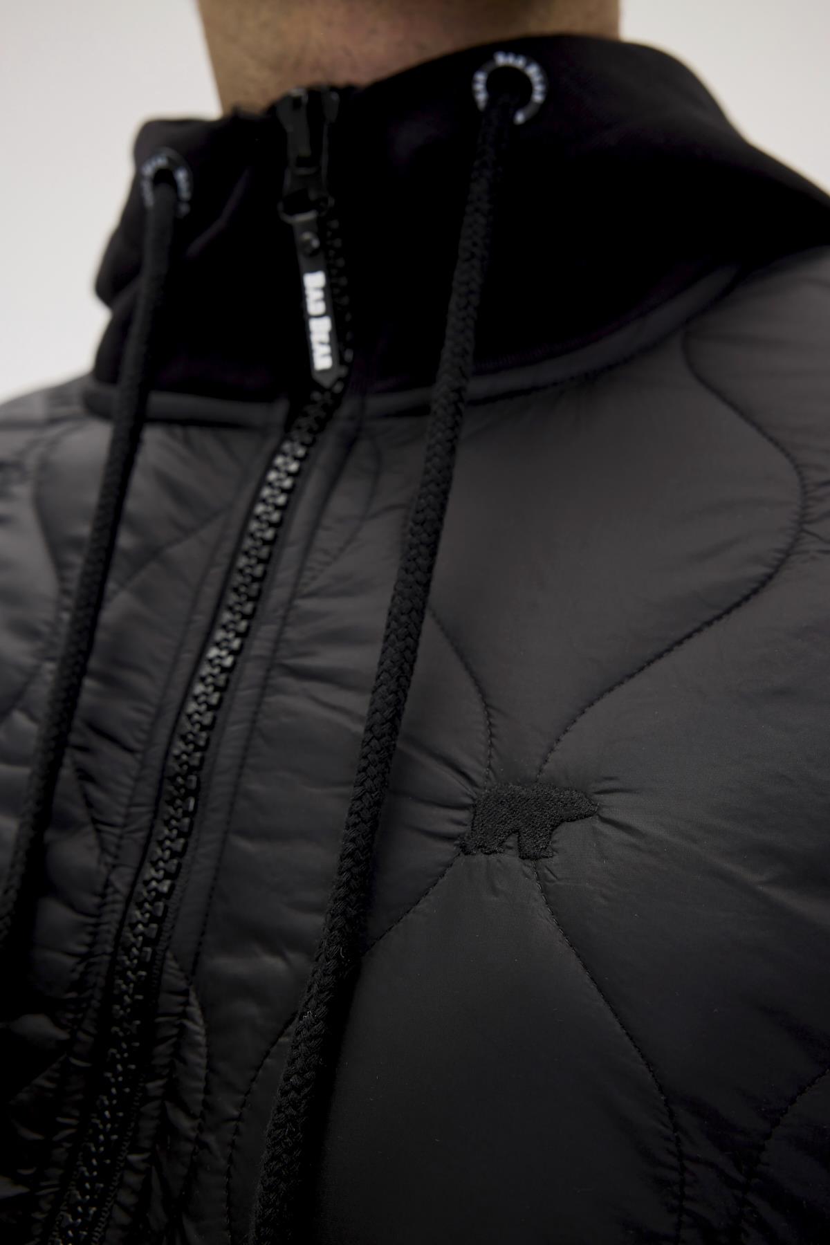 Cyrus Full-Zip Siyah Erkek Kapüşonlu Sweatshirt