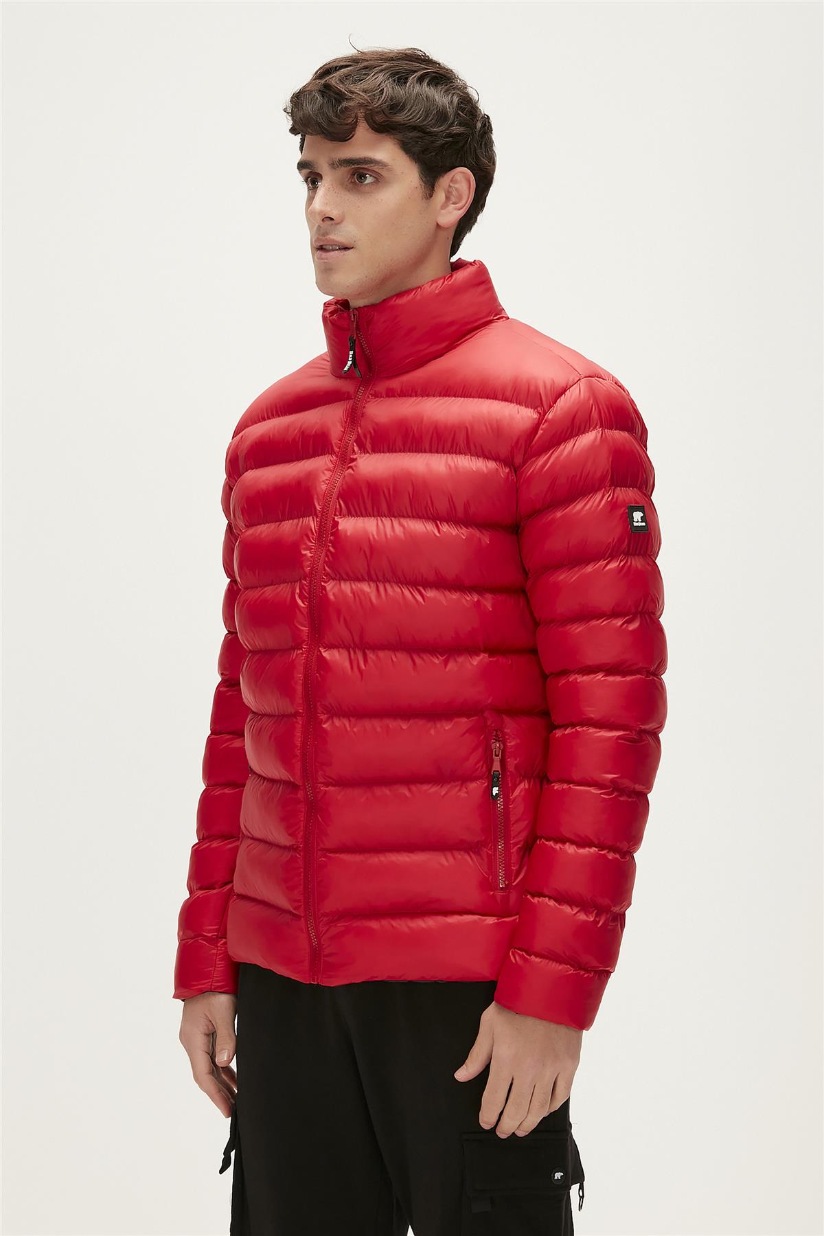 Boss Puffer Kırmızı Erkek Mont