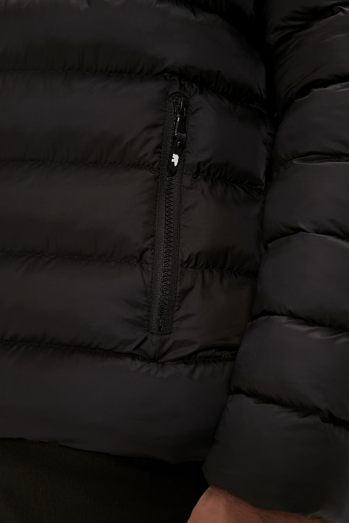 Boss Puffer Siyah Erkek Mont