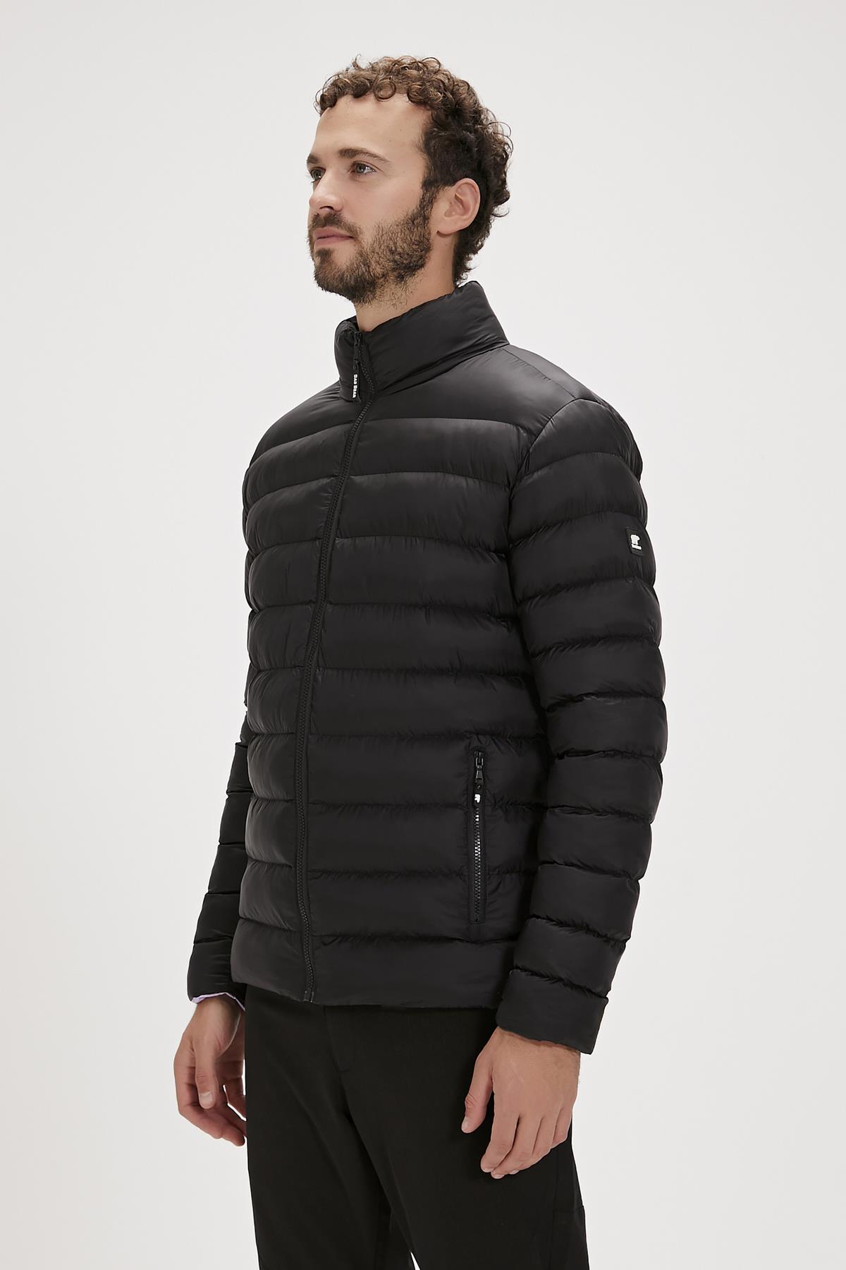 Boss Puffer Siyah Erkek Mont