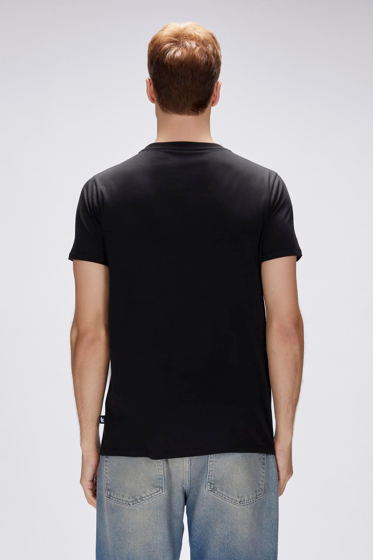 Endless Siyah Erkek Baskılı Tişört