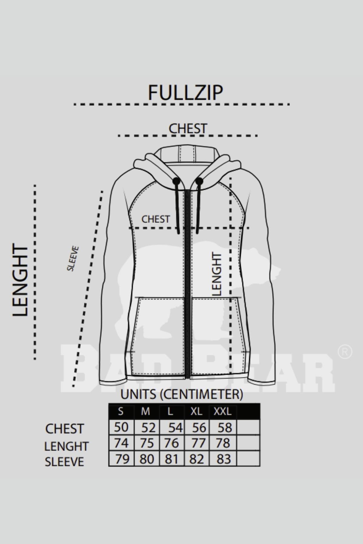 Even Full-Zip Hoodie Siyah Fermuarlı Kapüşonlu Erkek Sweatshirt