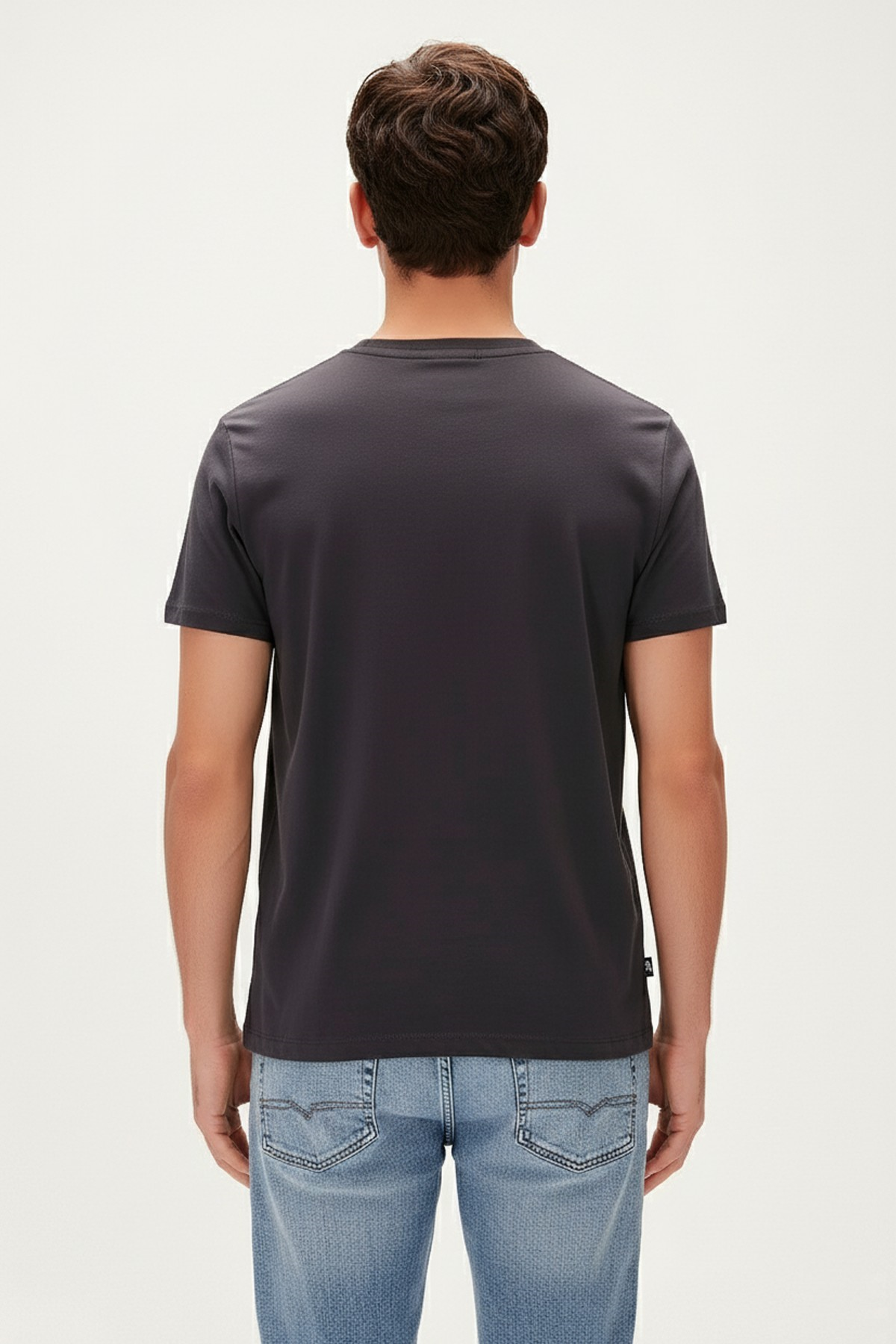 DRAWING FISH T-SHIRT PRINTED T-SHIRT ANTRASİT  MAN T-SHIRT DRAWING FISH T-SHIRTDRAWING FISH T-SHIRT