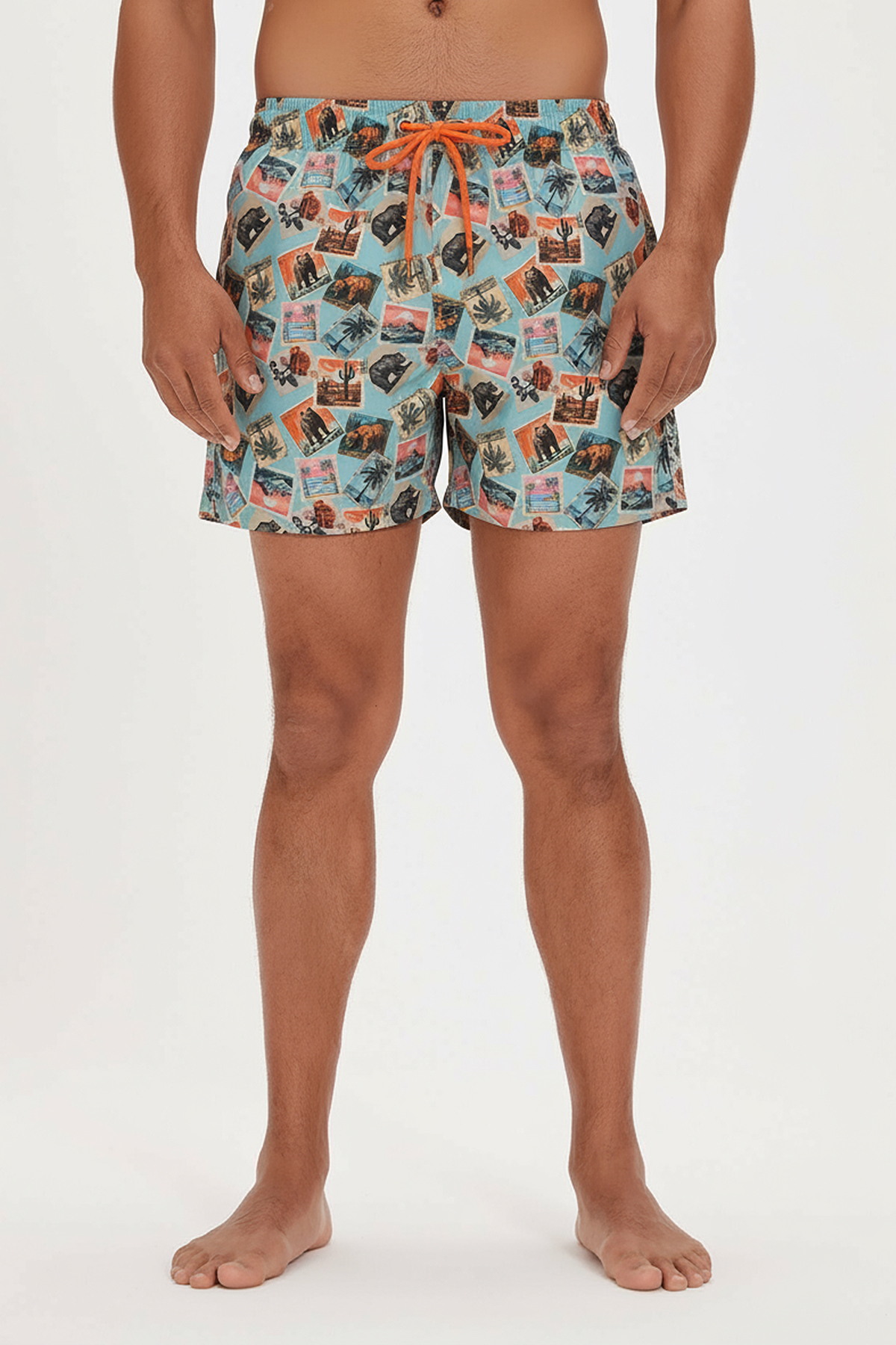 POSTAGE STAMPS SWIMSHORT BASIC SWIM SHORTS  BELİRTİLMEMİŞ MAN SWIMWEAR POSTAGE STAMPS SWIMSHORTPOSTAGE STAMPS SWIMSHORT