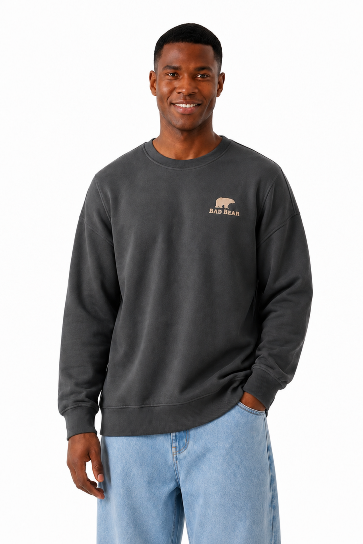 Aurora Asfalt Logo Baskılı Erkek Sweatshirt