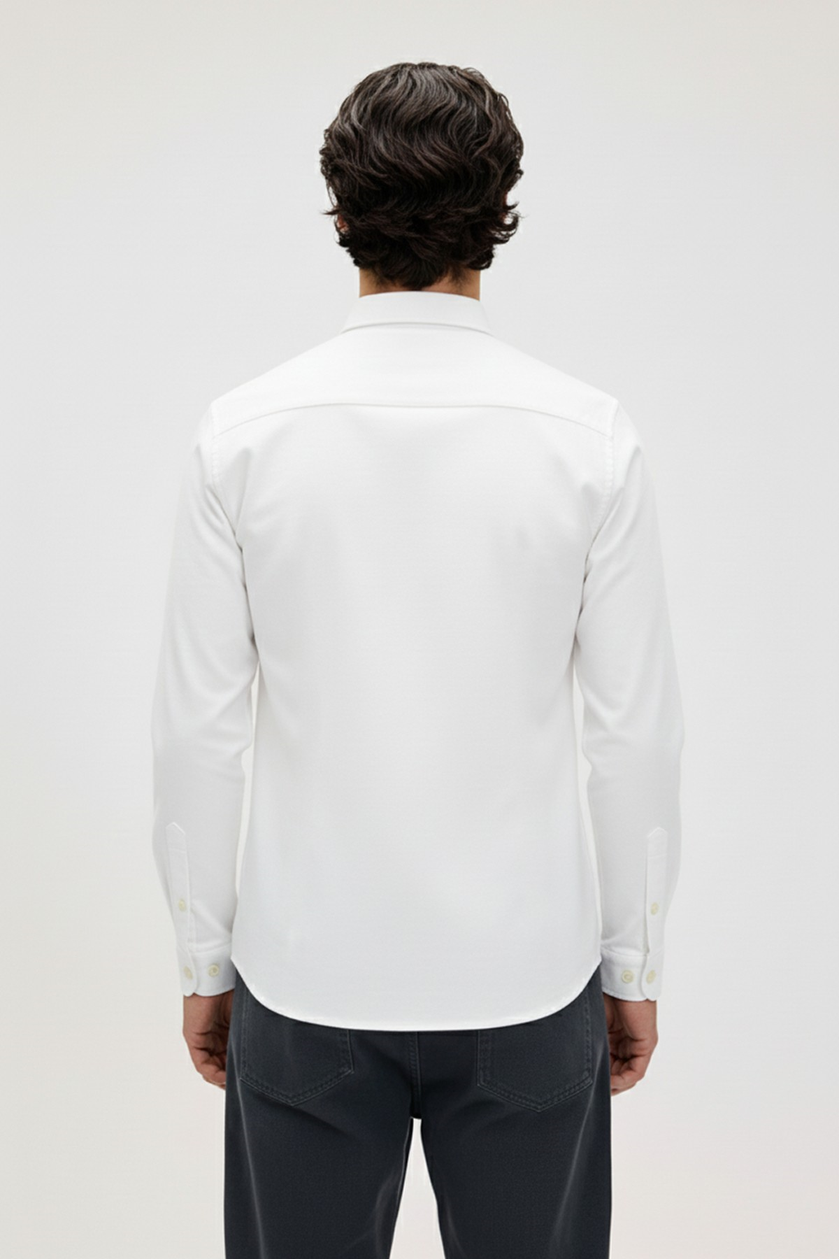 VICTOR BASIC SHIRT BASIC SHIRT BEYAZ DÜĞMELİ MAN SHIRT VICTOR BASIC SHIRTVICTOR BASIC SHIRT