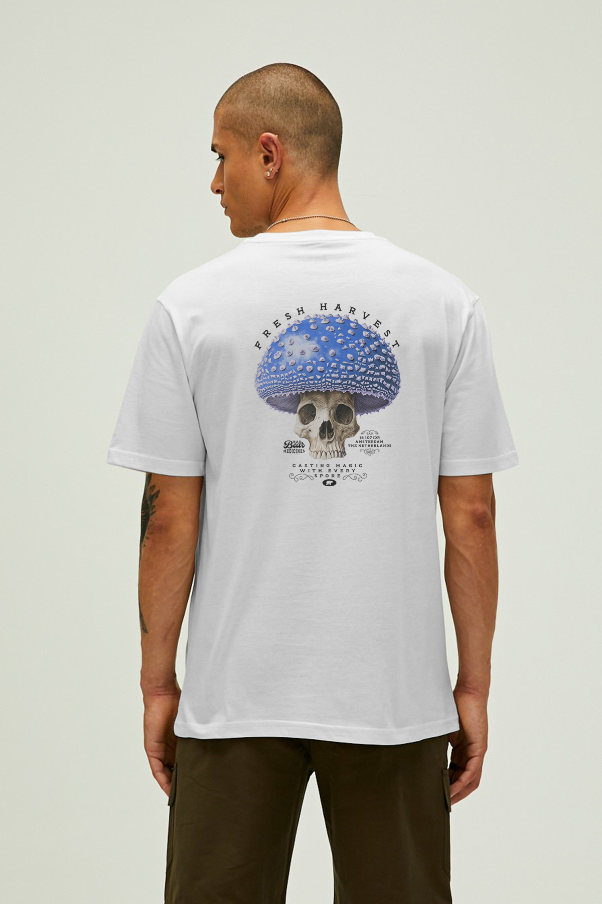 FRESH T-SHIRT PRINTED T-SHIRT BEYAZ  MAN T-SHIRT FRESH T-SHIRTFRESH T-SHIRT