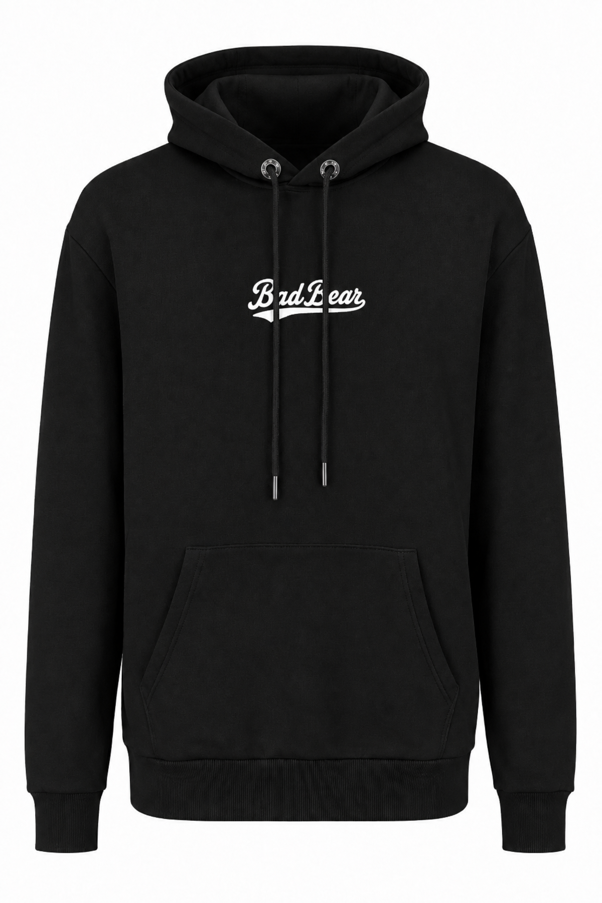Essence Siyah Basic Kapüşonlu Erkek Sweatshirt