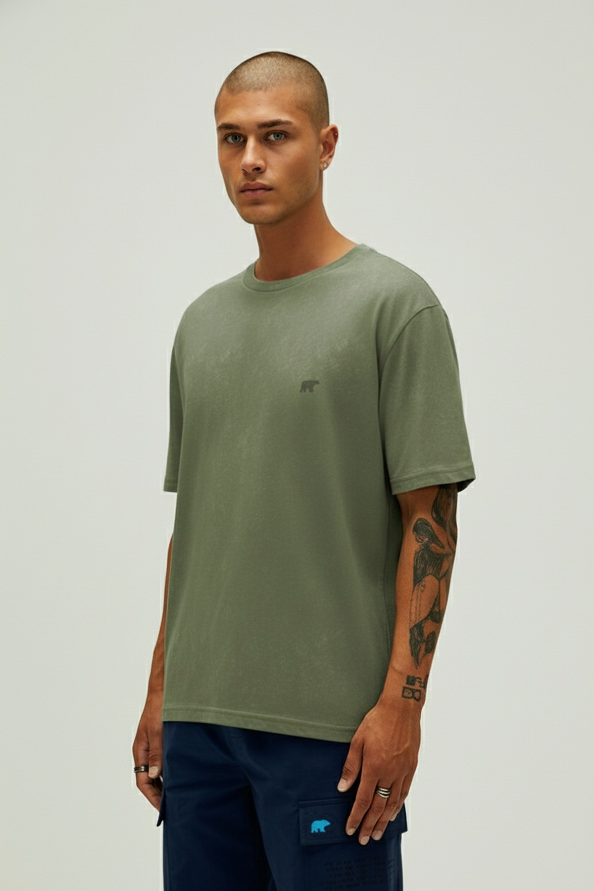 Garment Soluk Yeşil Basic Erkek Tişört