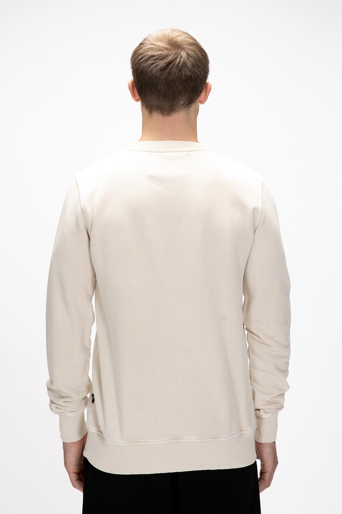 Dab Bej Crewneck Erkek Sweatshirt