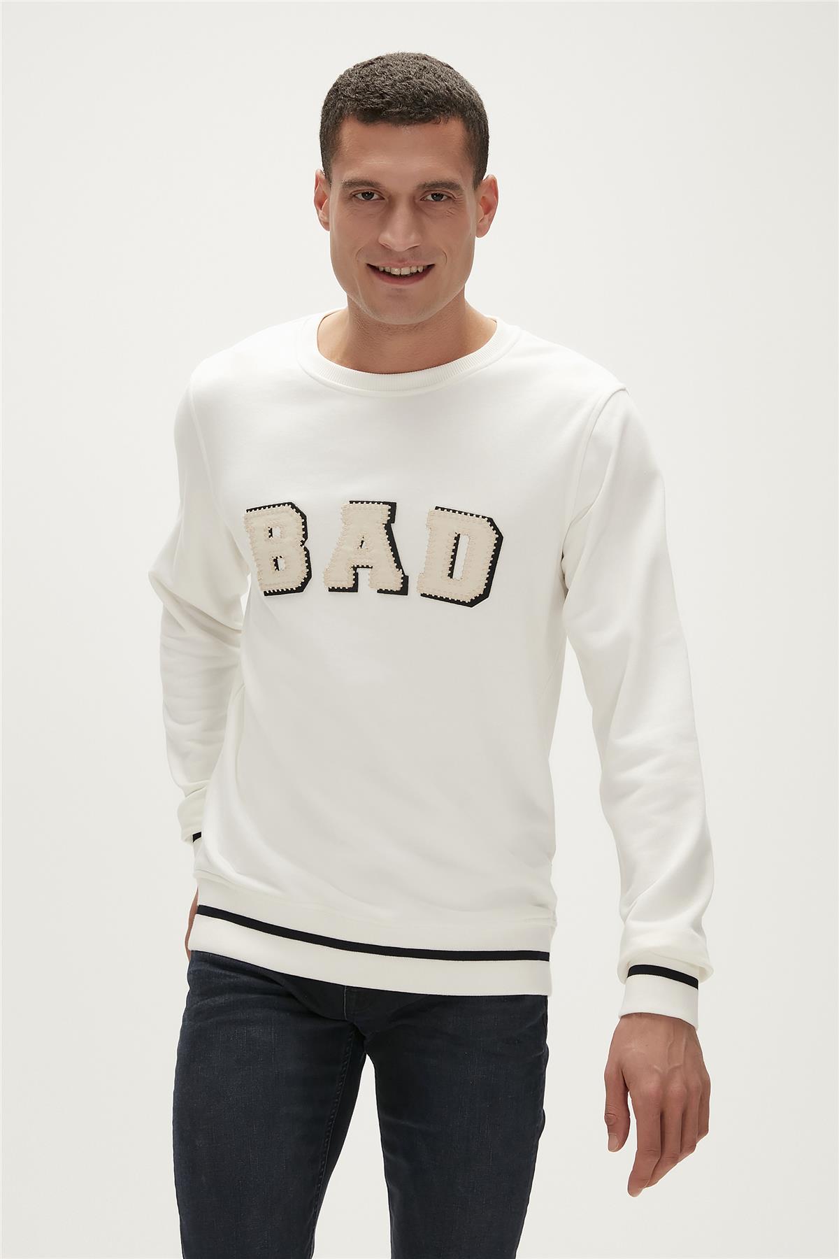 Felt Off-White Mens Crewneck Sweatshirt