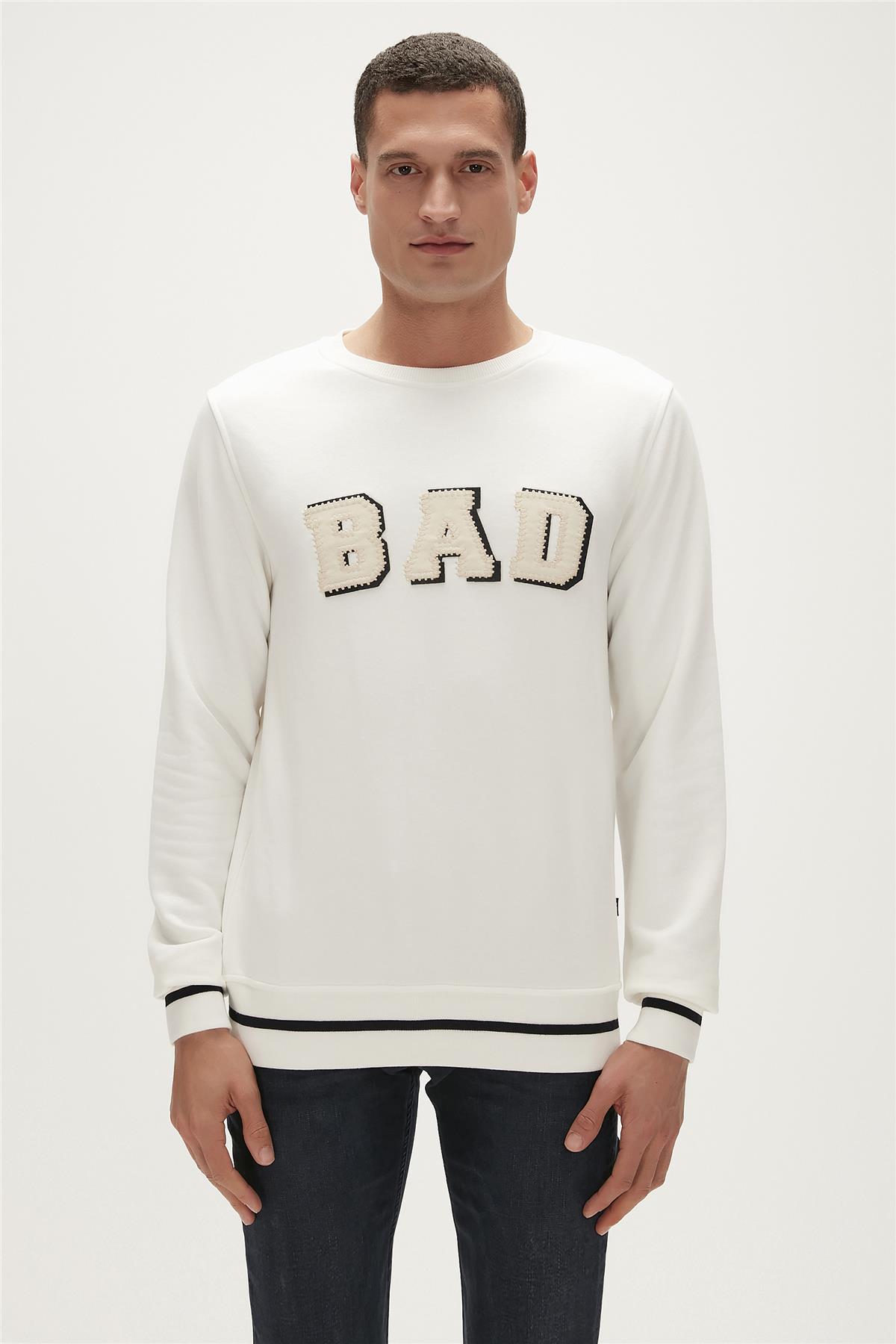 Felt Off-White Mens Crewneck Sweatshirt