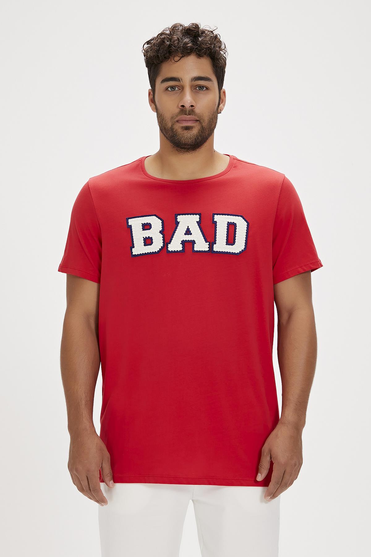 Felt Crimson Red Mens T-Shirt