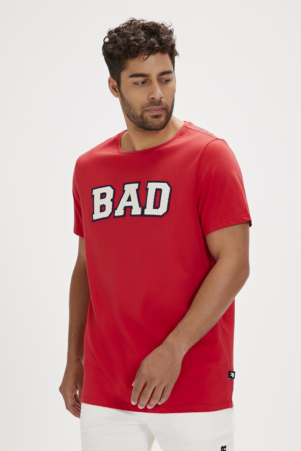 Felt Crimson Red Mens T-Shirt