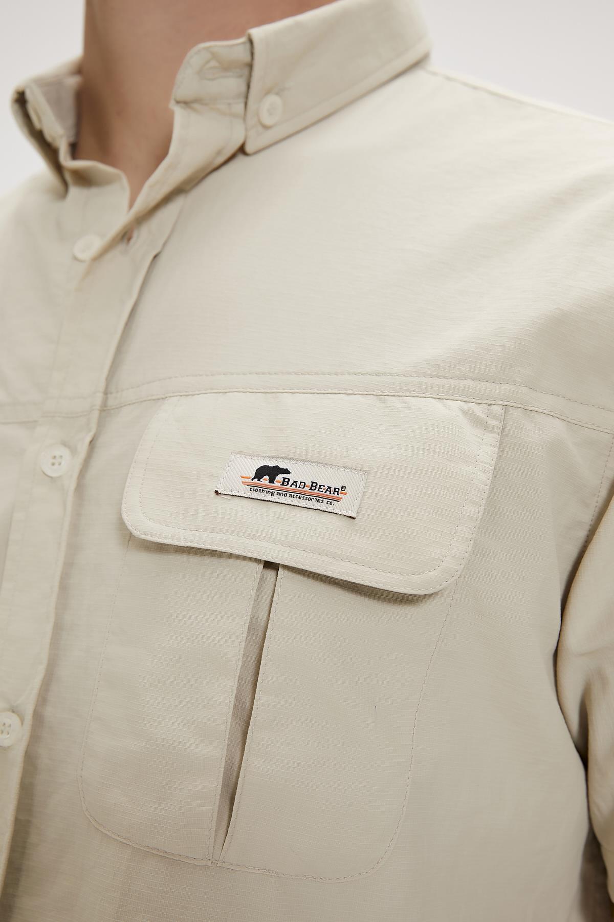 Fernando Bej Baskılı Kısa Kollu Erkek Gömlek