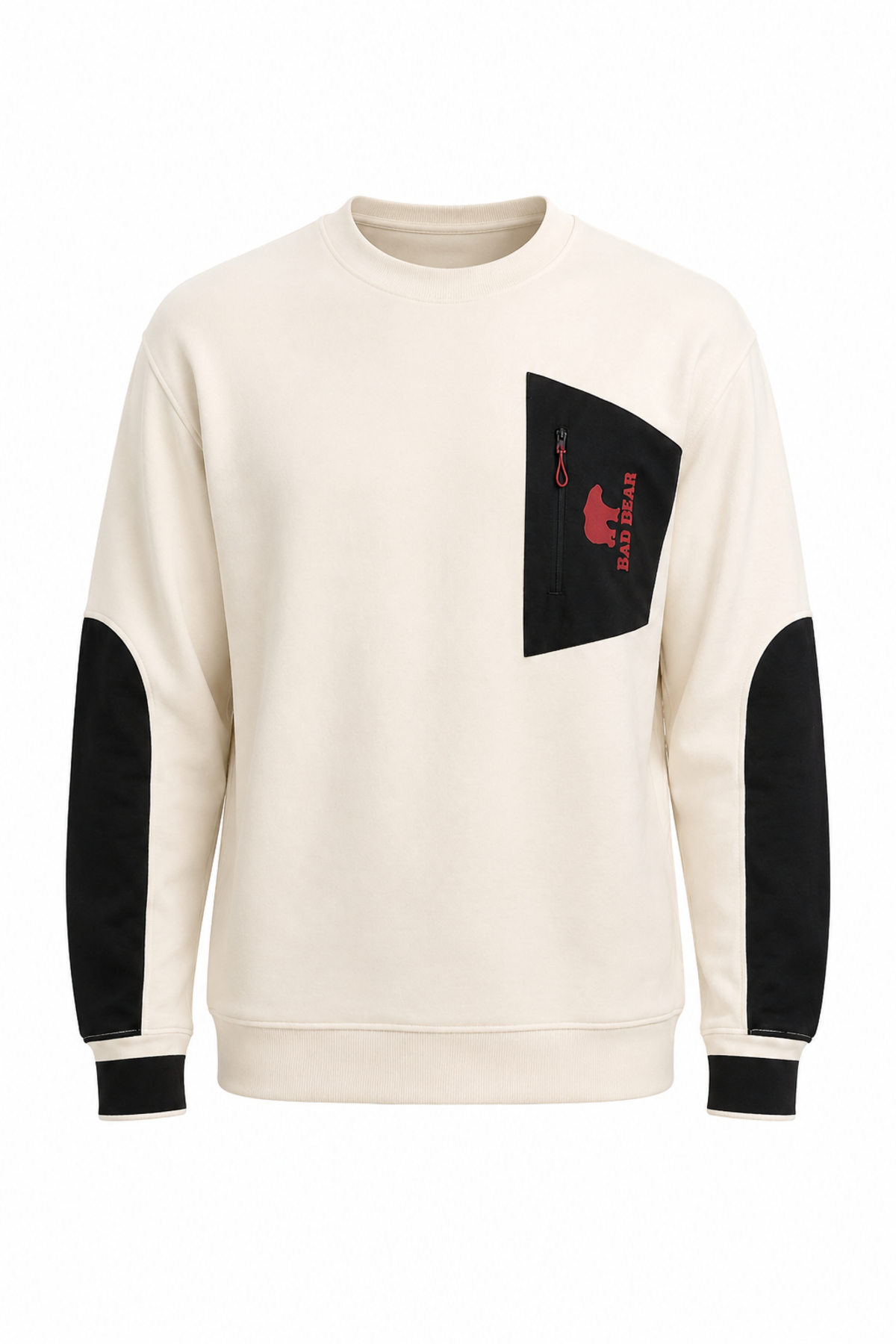 Untamed Bej Cep Detay Erkek Sweatshirt