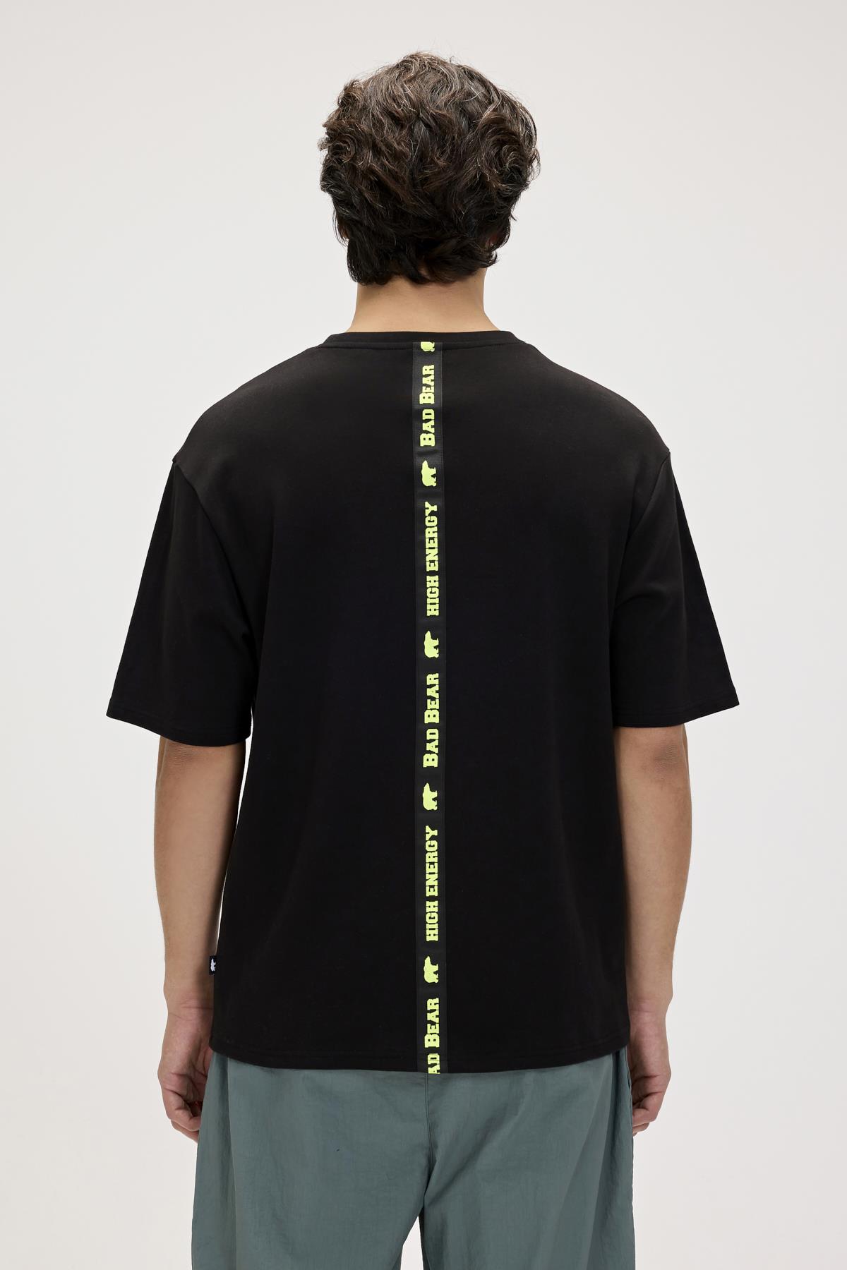 Moreno Siyah Erkek Baskılı Tişört